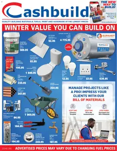 Cashbuild specials catalogue – valid from 22.06.2026