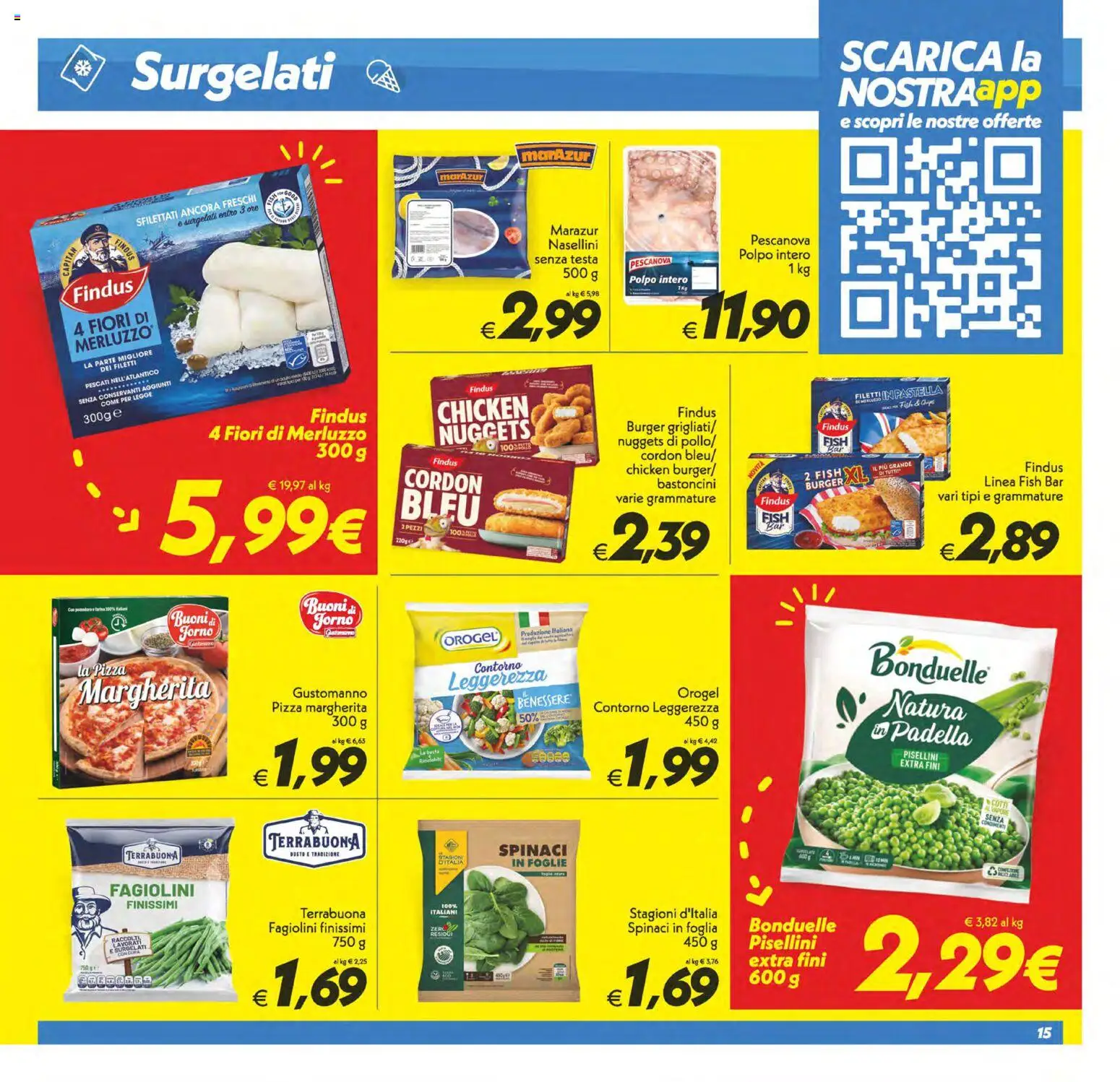 Volantino SuperConveniente del 08.05.2026 | Pagina: 15 | Prodotti: Merluzzo, Nuggets, Polpo, Padella