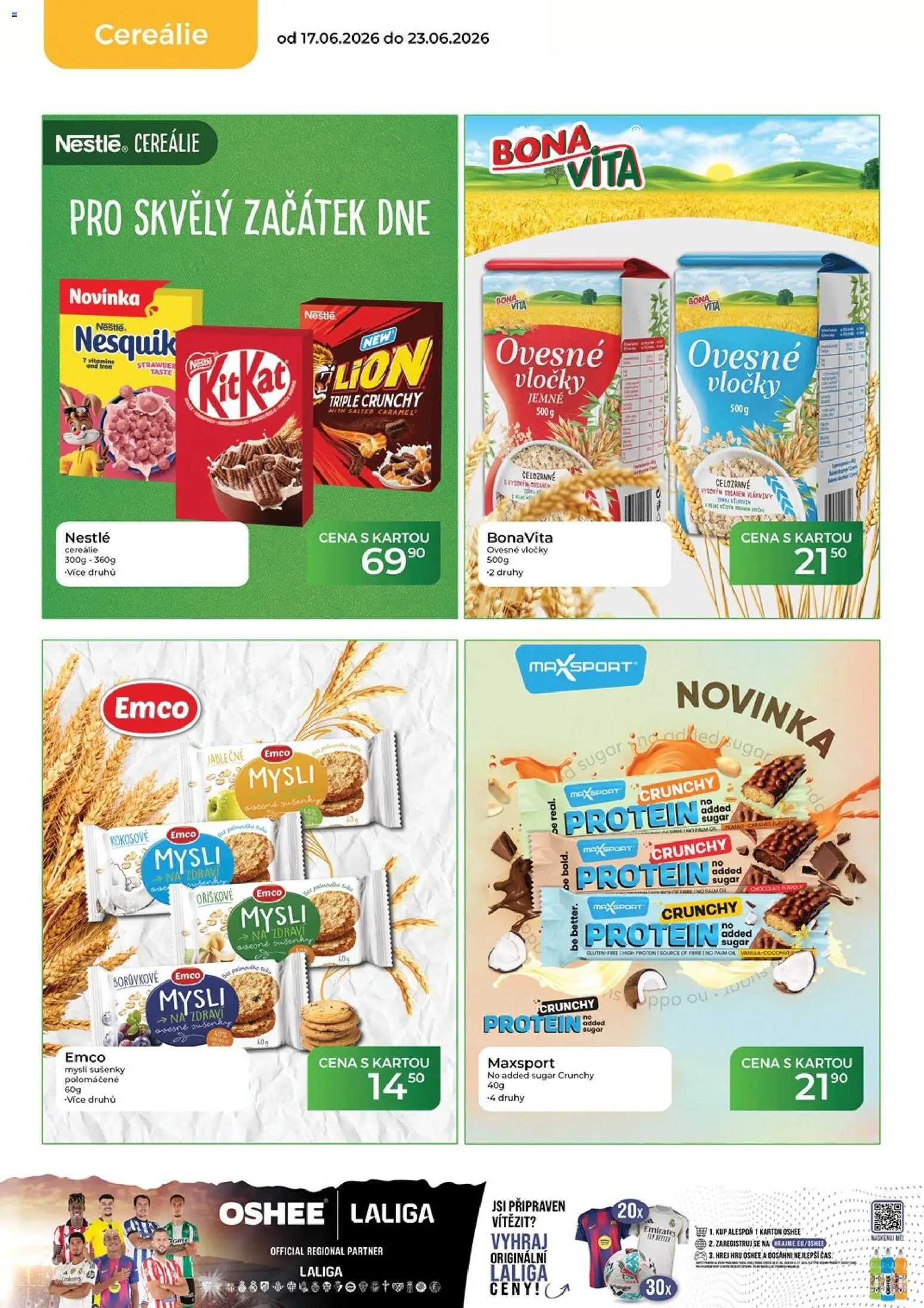 Tamda Foods leták od 17.06.2026 | Strana: 26 | Produkty: Nesquik, Ovesné vločky, Mysli, Protein
