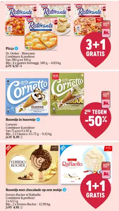 Ferrero Rocher of Raffaello, 3 x 63,5 g Bijv.: 2 x Ferrero Rocher - Voorbeeld van een folder van Delhaize, geldig van 18.06.2026 | Pagina: 27 | Producten: Pizza, Tabletek, Chocolade