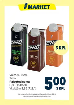 S-market-mainoslehti voimassa 09/09/2026 alkaen
