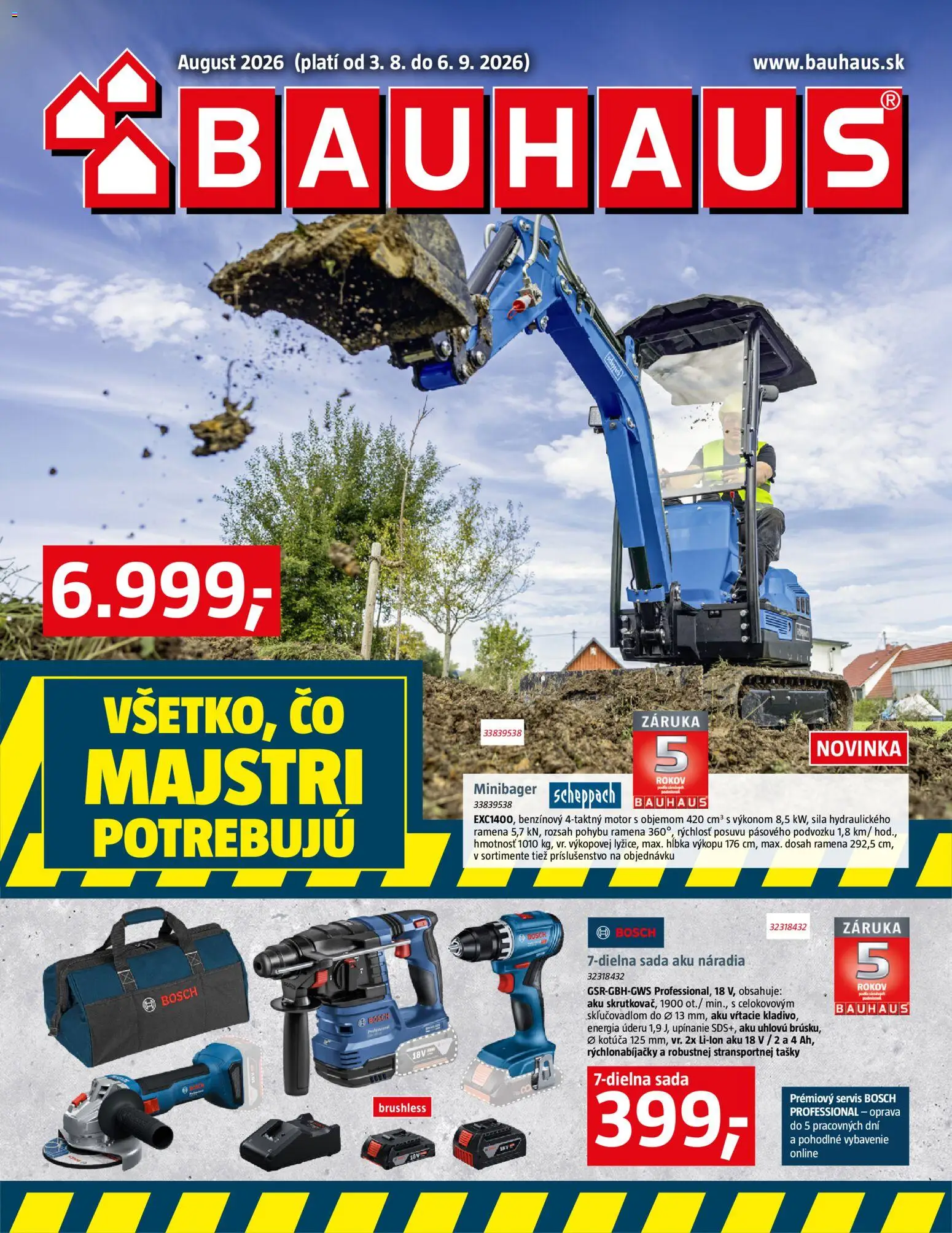 Nové Bauhaus akcie – leták je platný od 03.08.2026 | Strana: 1