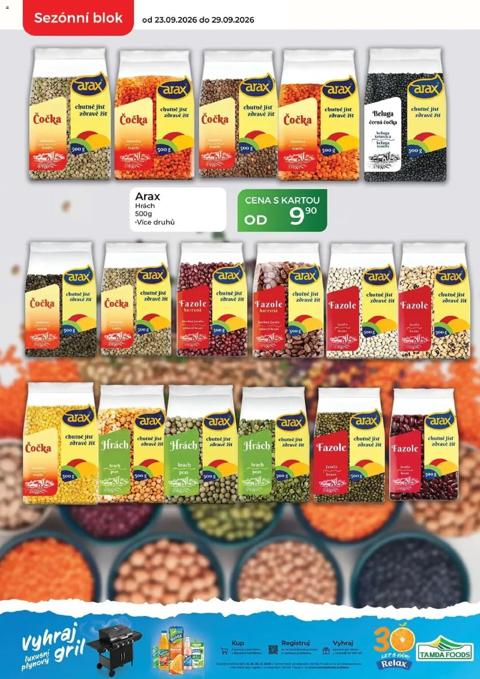 Tamda Foods leták od 23.09.2026 | Strana: 6 | Produkty: Hrách, Čočka, Gril, Fazole