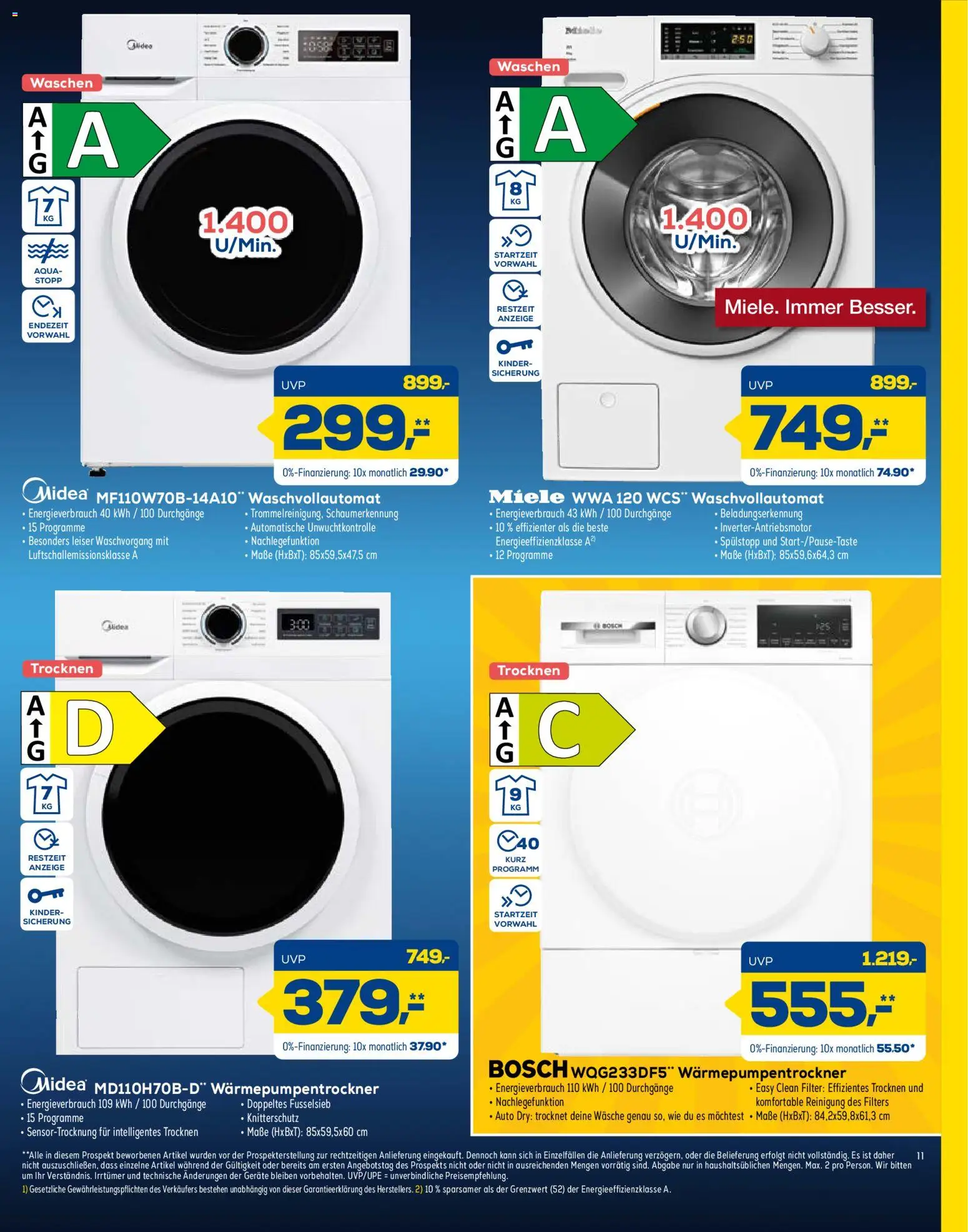 Euronics Prospekt – gültig ab 11.07.2026 | Seite: 11 | Produkte: Miele, Bosch