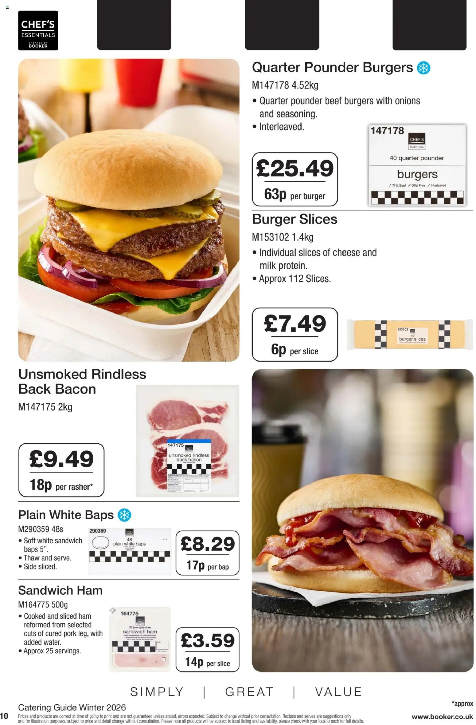 {H1} | Page: 10 | Products: Burger, Pork, Beef, Water