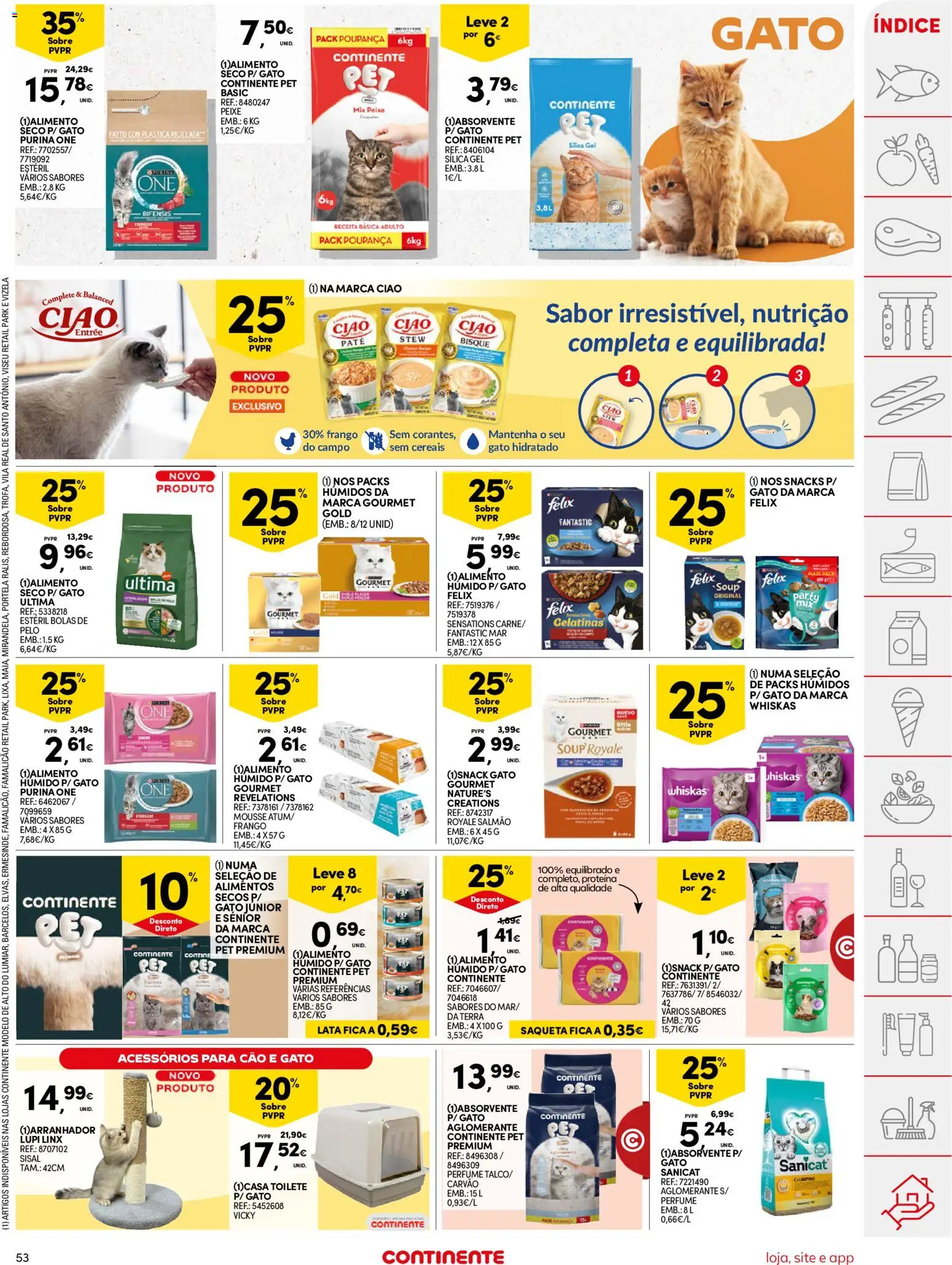 Continente folheto │ válido de 05.05.2026 | Página: 53 | Produtos: Purina one, Frango, Perfume, Peixe
