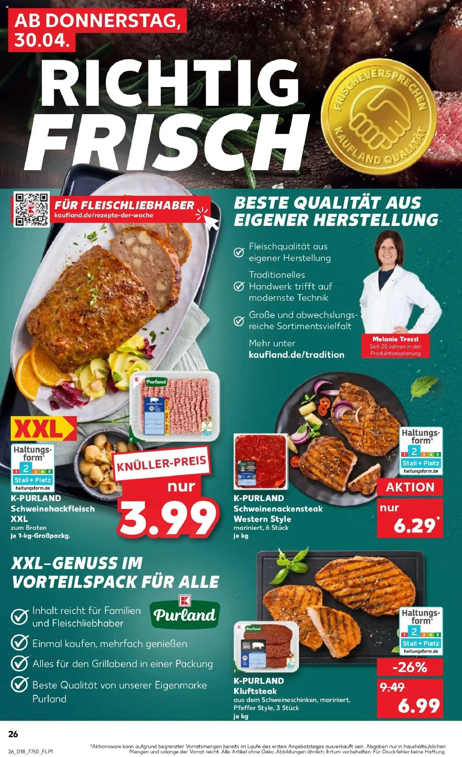Prospekt Kaufland ab 30.04.2026 » Angebote Online zum Blättern | Seite: 26 | Produkte: Pfeffer, Steak