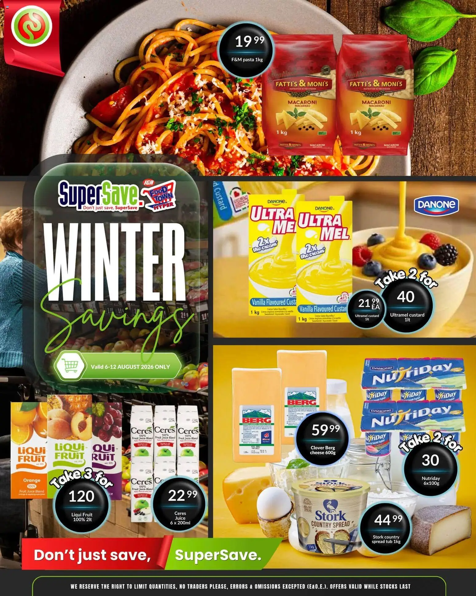 New Super Save catalogue – valid from 06/08/2026 | Page: 3 | Products: Vanilla, Spread, Cheese, Fruit