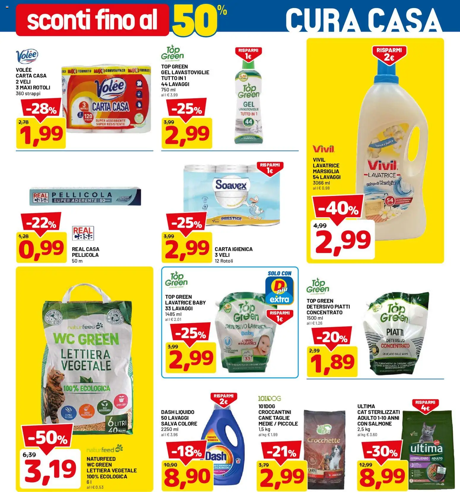 Volantino D Più del 17/08/2026 | Pagina: 11 | Prodotti: Lavatrice, Lavastoviglie, Pellicola, Profumo