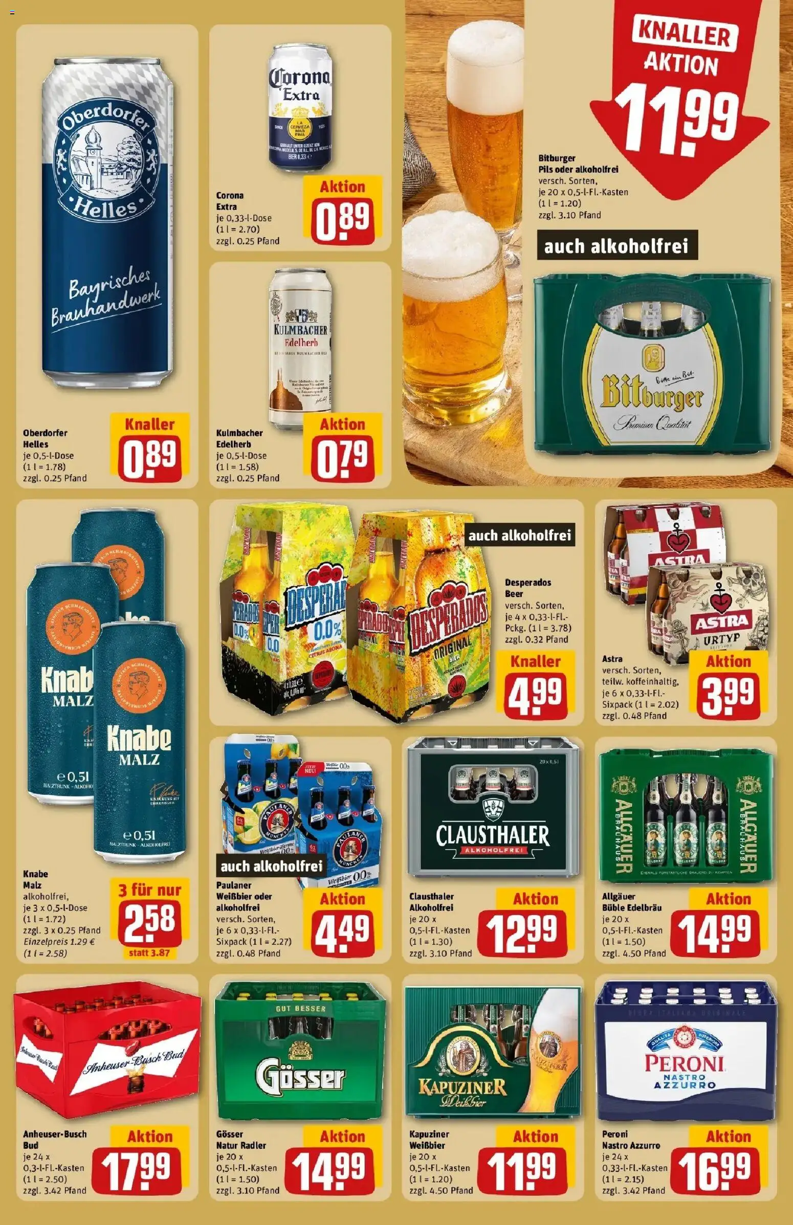 REWE Prospekt ab 03.08.2026 zum Blättern » Angebote | Seite: 23 | Produkte: Bitburger, Weißbier, Pils, Astra