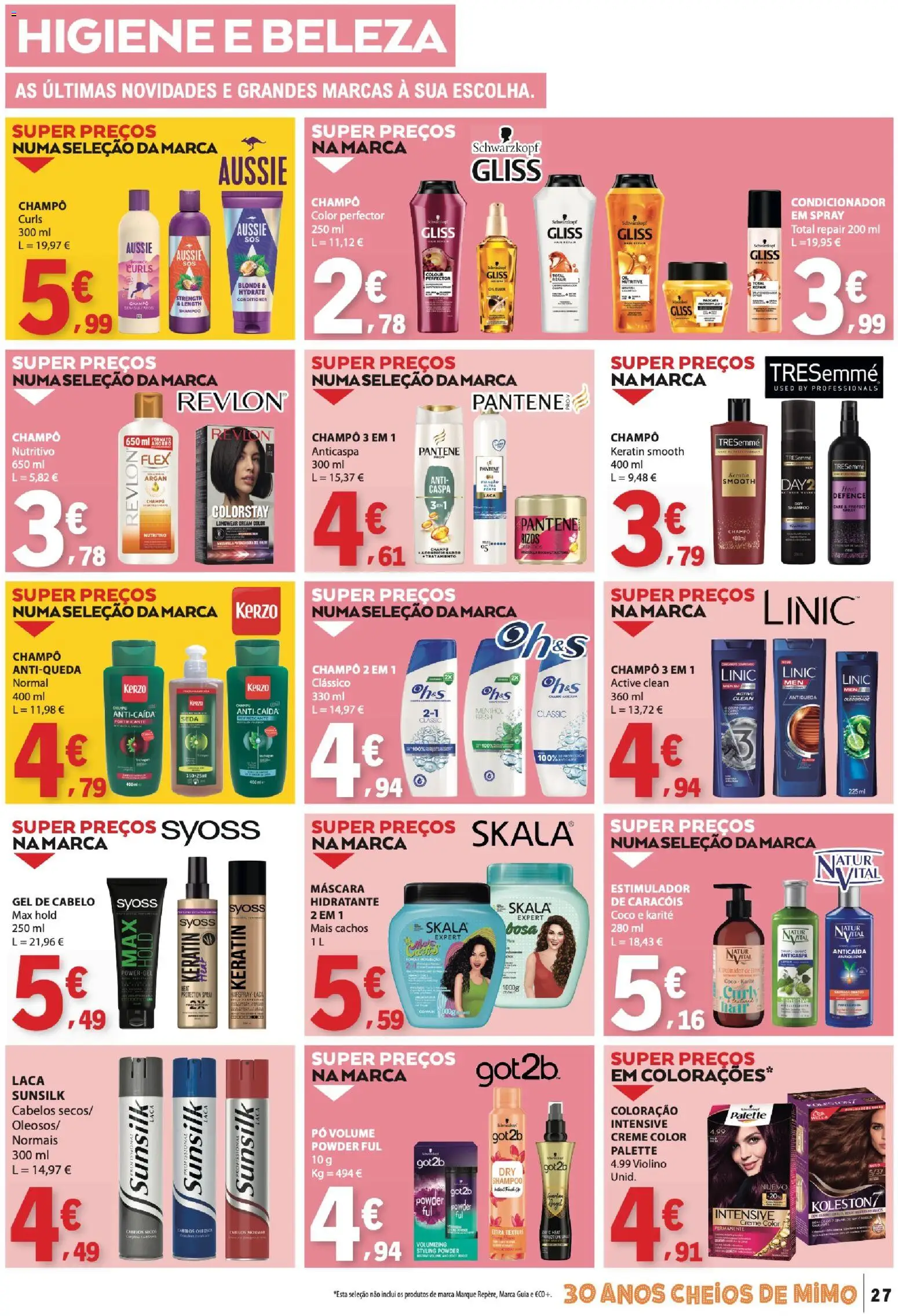 E.Leclerc folheto │ válido de 27/08/2026 | Página: 27 | Produtos: Champô, Condicionador, Coco, Creme