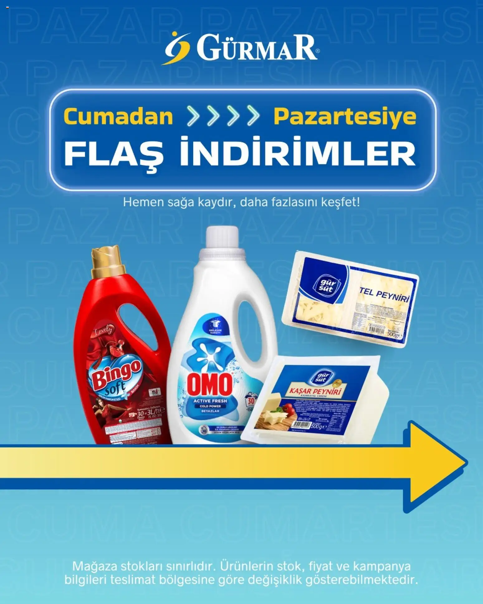 Gürmar - Flaş indirimler - 08.05.2026 tarihinden itibaren geçerlidir | Sayfa: 1
