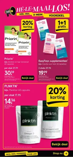 EasyToys supplementen, bijv. Erectie voor hem 30 tabletten - Voorbeeld van een folder van Etos, geldig van 25.05.2026 | Pagina: 58 | Producten: Káposztalevél, Kan, Supplementen