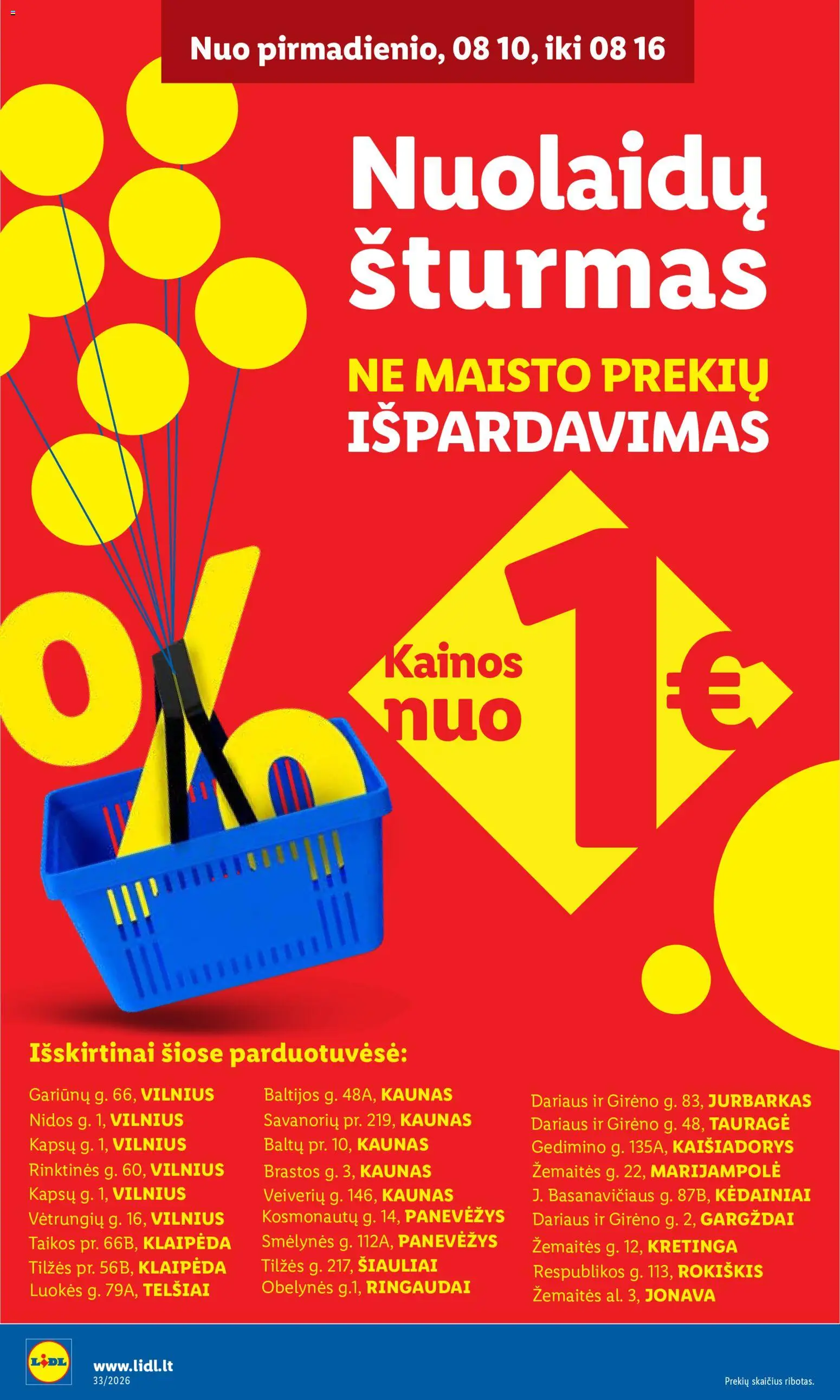 LIDL akcijos nuo 2026.08.10 | Puslapis: 2