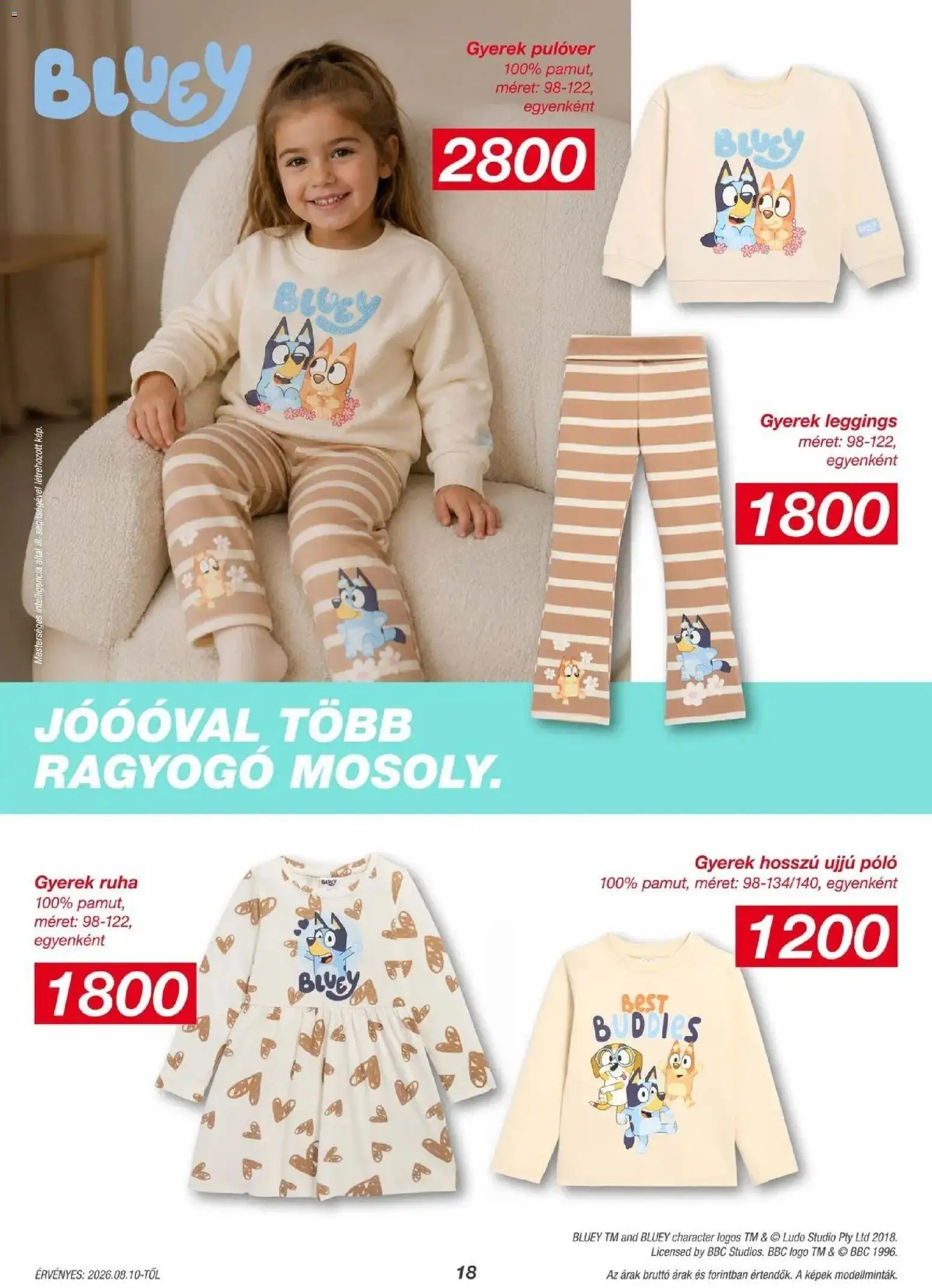 Kik - KiK újság érvényessége 2026.08.16-ig | Oldal: 18 | Termékek: Póló, Ruha, Pulóver, Leggings