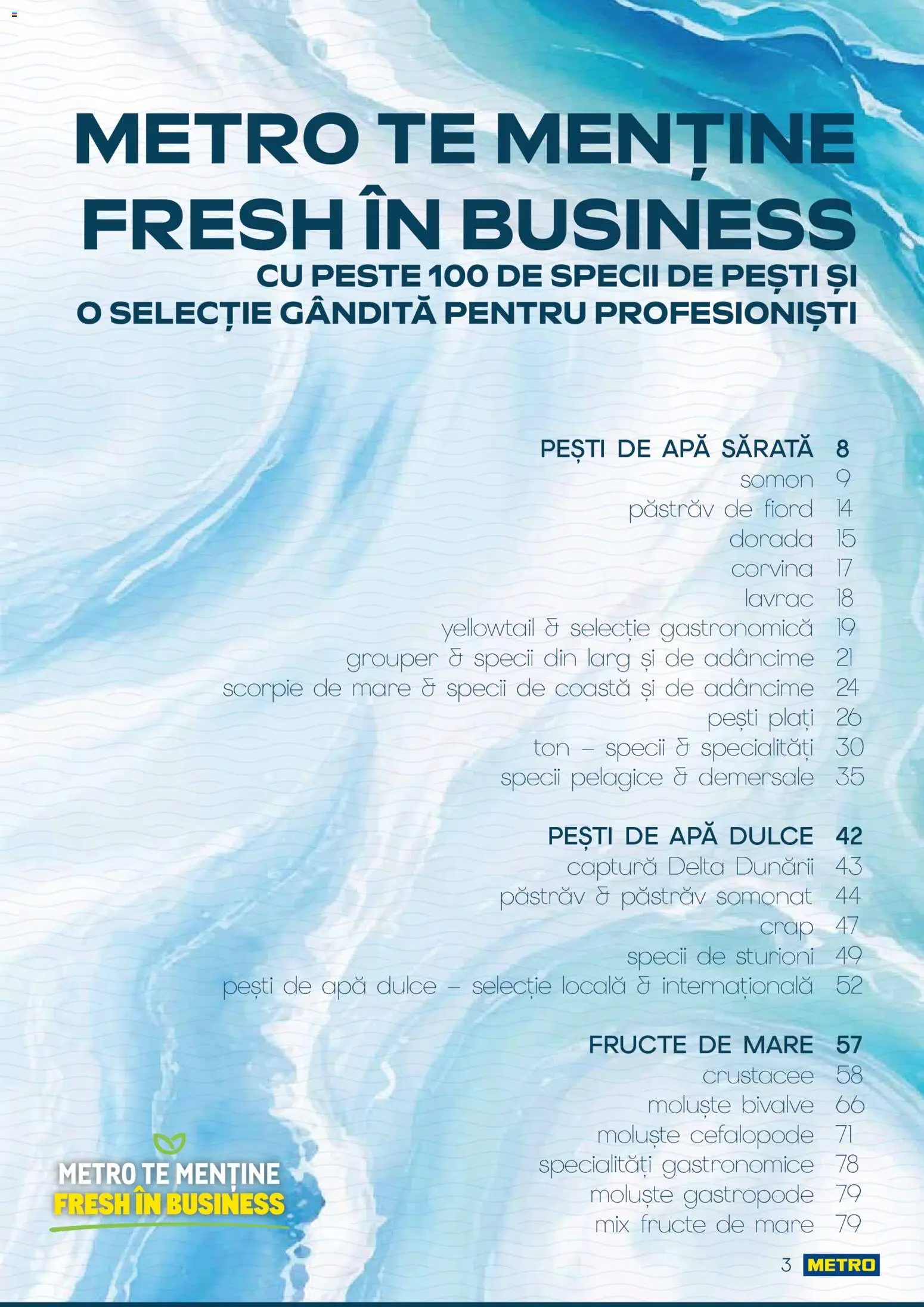 Noul catalog Metro – valabil de la 01.10.2026 | Pagină: 3 | Produse: Pastrav, Mix fructe, Apă, Fructe