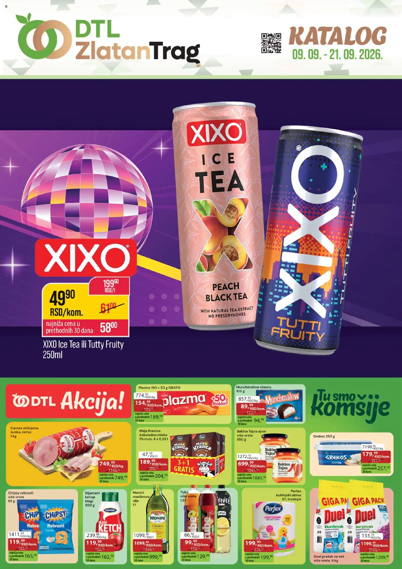 Zlatan Trag katalog - važi od 09.09.2026 | Strana: 1 | Proizvode: Plazma, Monini, Mleko, Ulje