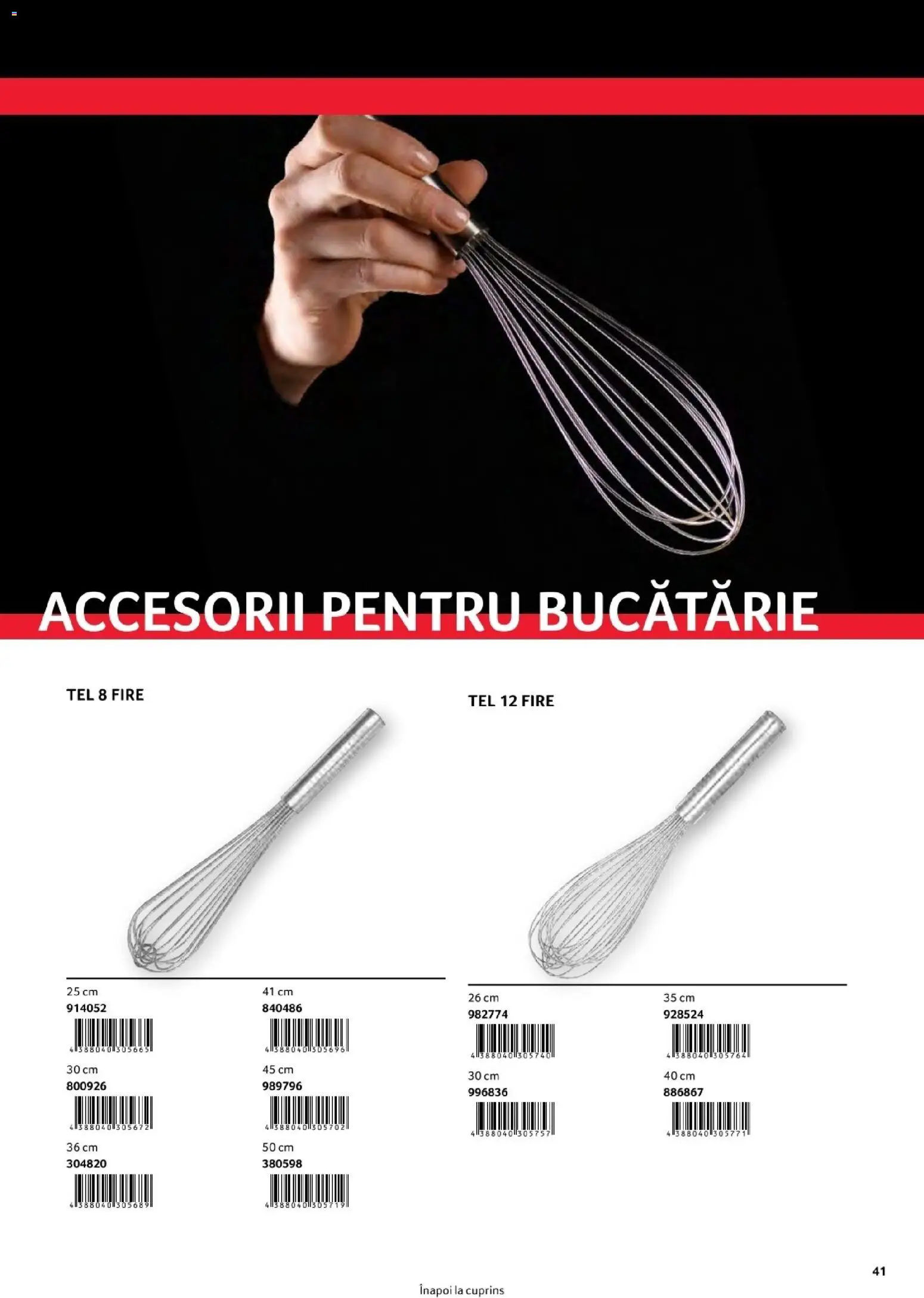 Noul catalog Selgros – valabil de la 01.08.2026 | Pagină: 41 | Produse: Bucătărie