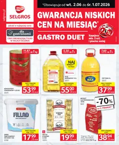 Pogląd oferty "Selgros cash&carry gazetka - Gastro Duet" - ważna od 02.06.2026