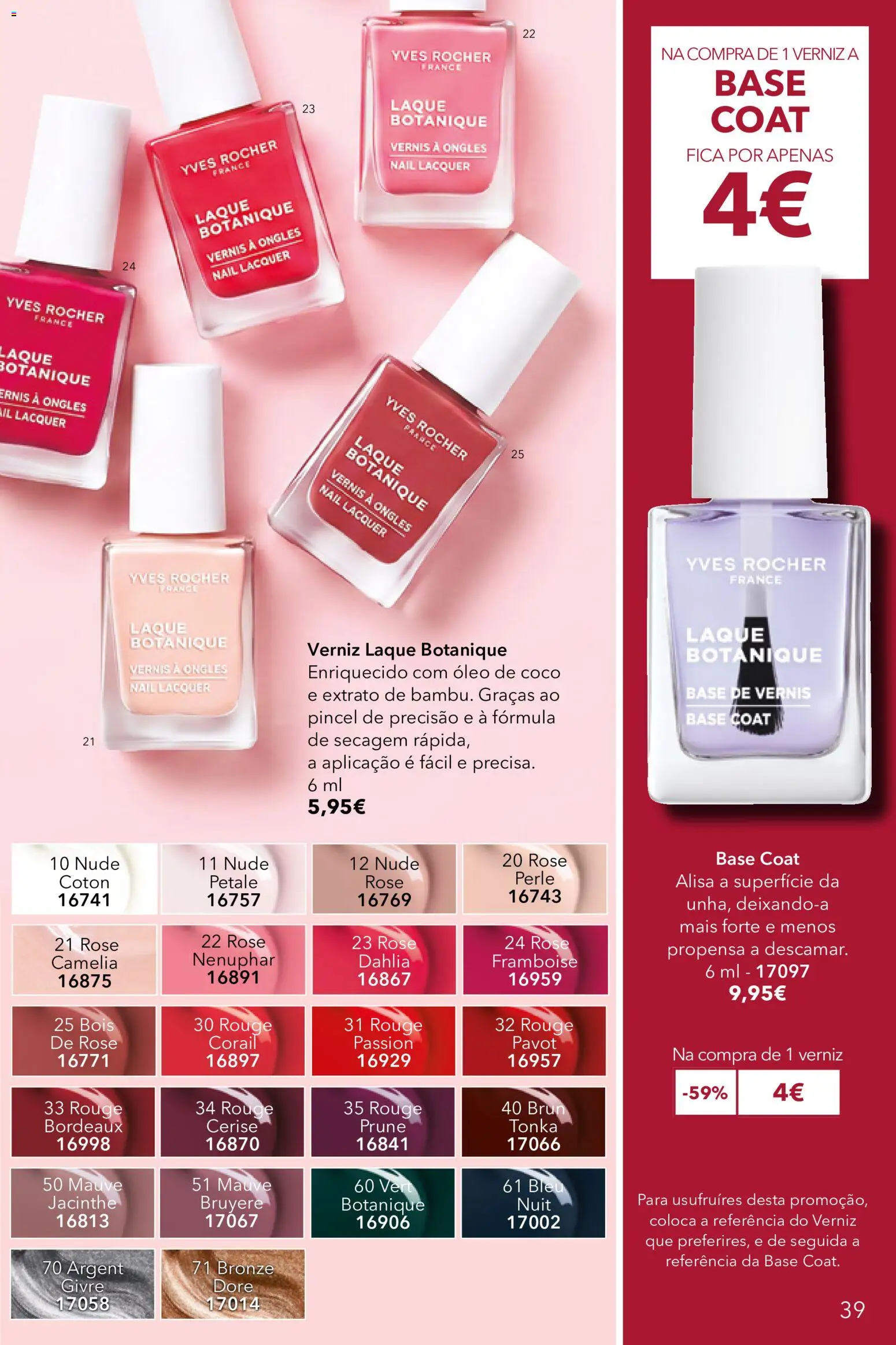 Yves Rocher Catálogo 12 │ válido de 24/09/2026 | Página: 39 | Produtos: Pincel, Verniz, Coco, Óleo de coco
