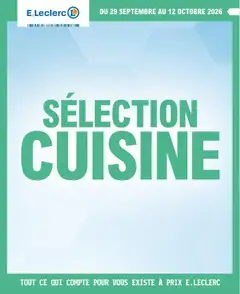 E.Leclerc - Prévisualisation de E.Leclerc Cuisine valide à partir de 29/09/2026