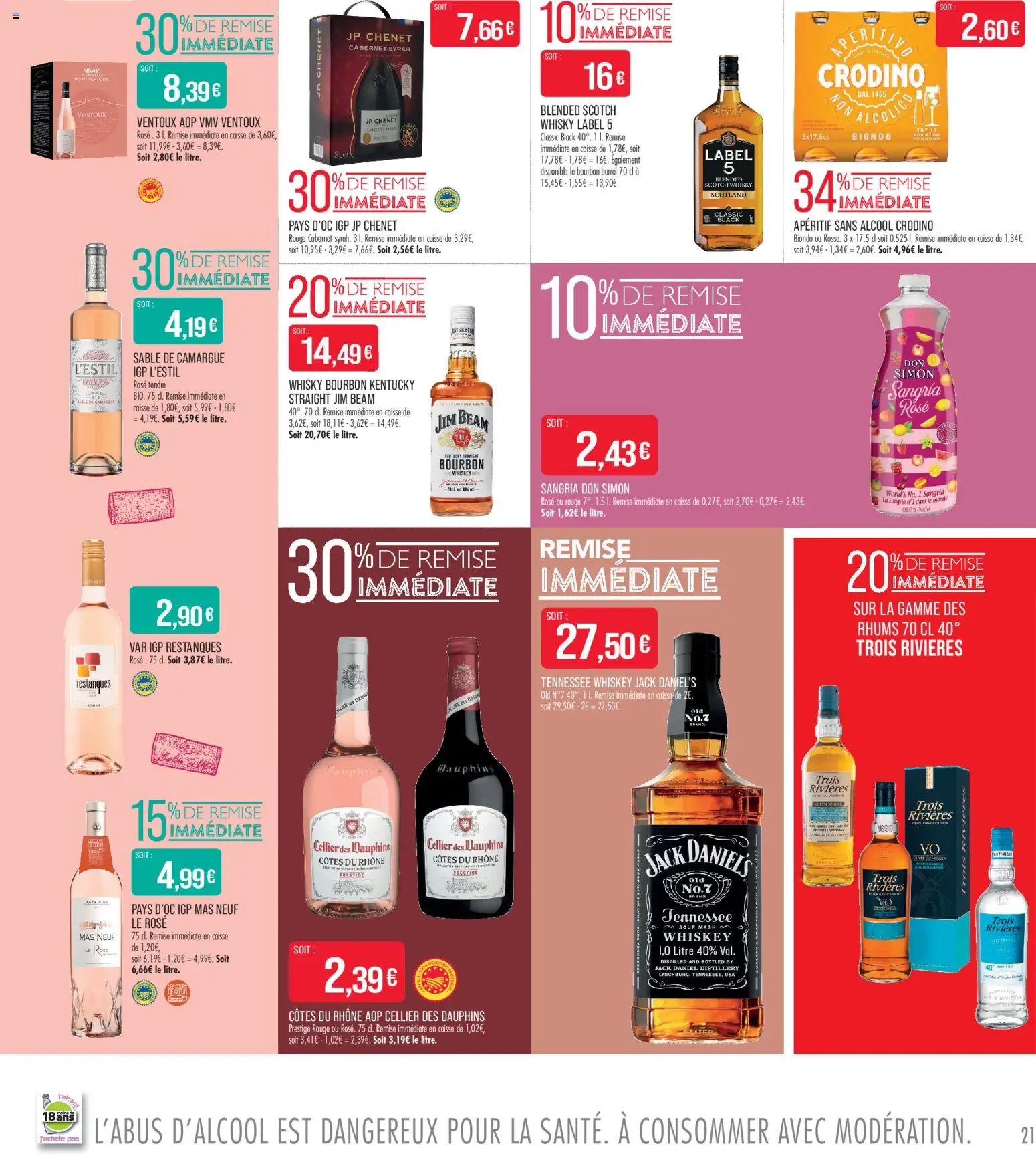 {H1} | Page: 21 | Produits: Whisky, Alcool, Sangria, Bourbon