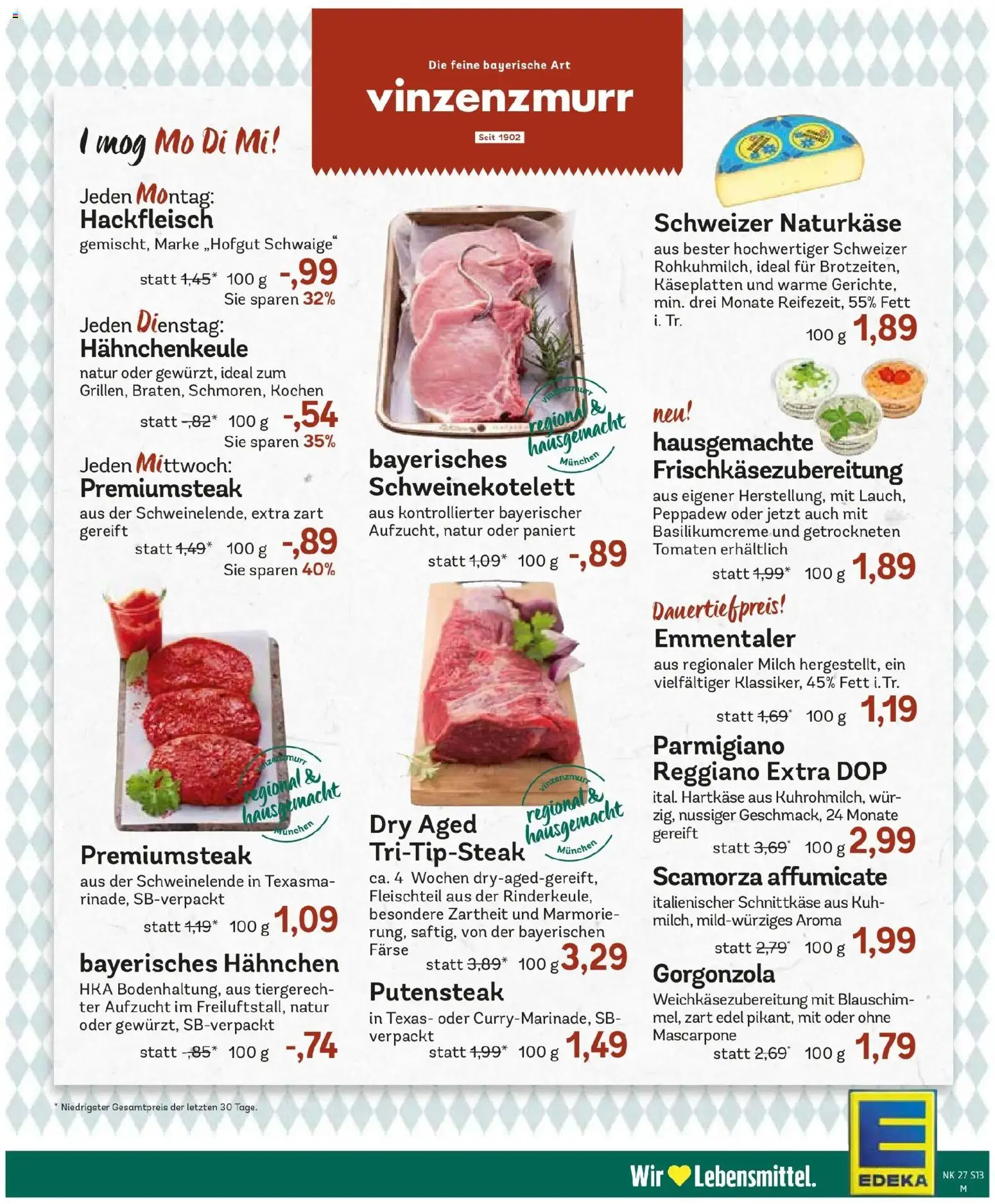 Edeka - EDEKA: Wochenangebote – gültig ab 28.06.2026 | Seite: 15 | Produkte: Hahnchen, Milch, Tomaten, Hackfleisch