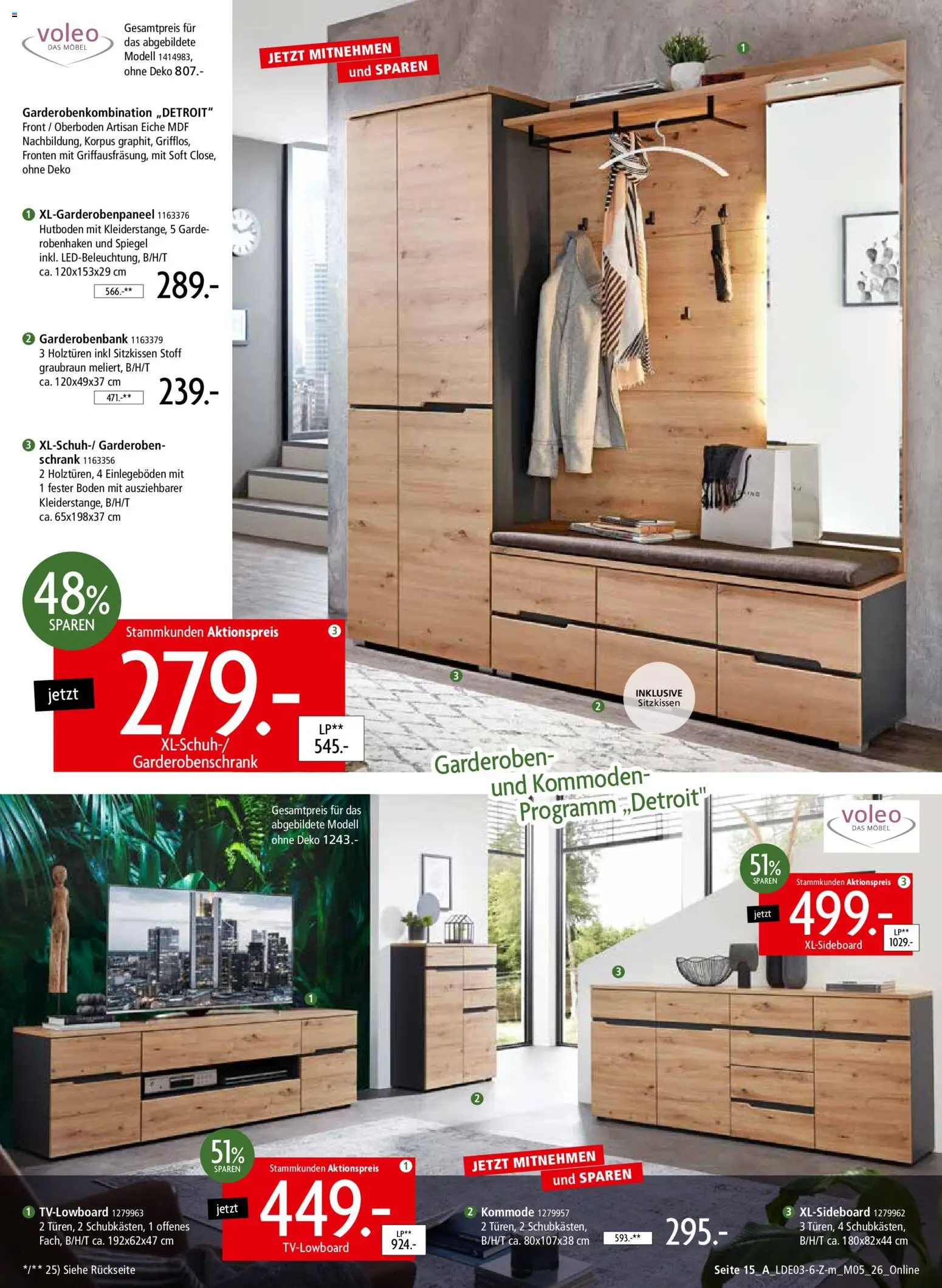 Zurbrüggen Prospekt 	 – gültig ab 28.03.2026 | Seite: 21 | Produkte: Kommode, Schrank, Spiegel, Garderobenschrank