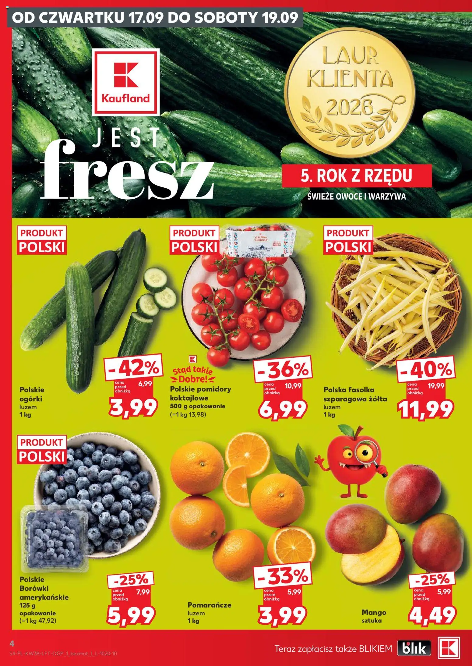 Kaufland Polsko leták od 17.09.2026 | Strana: 4 | Produkty: Mango