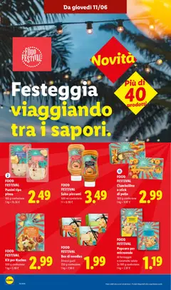 Anteprima del volantino FOOD FESTIVAL Ciambelline o stick di pollo, 300 g confezione valido a partire dal 11.06.2026 | Pagina: 18