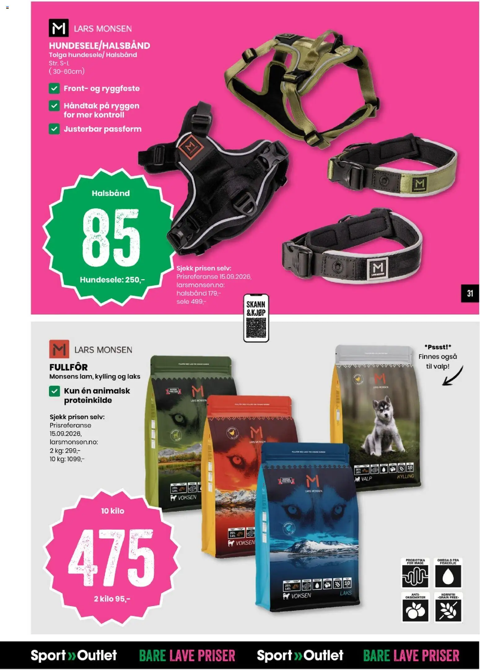 {H1} | Side: 31 | Produkter: Kylling, Probiotika, Omega 3, Laks