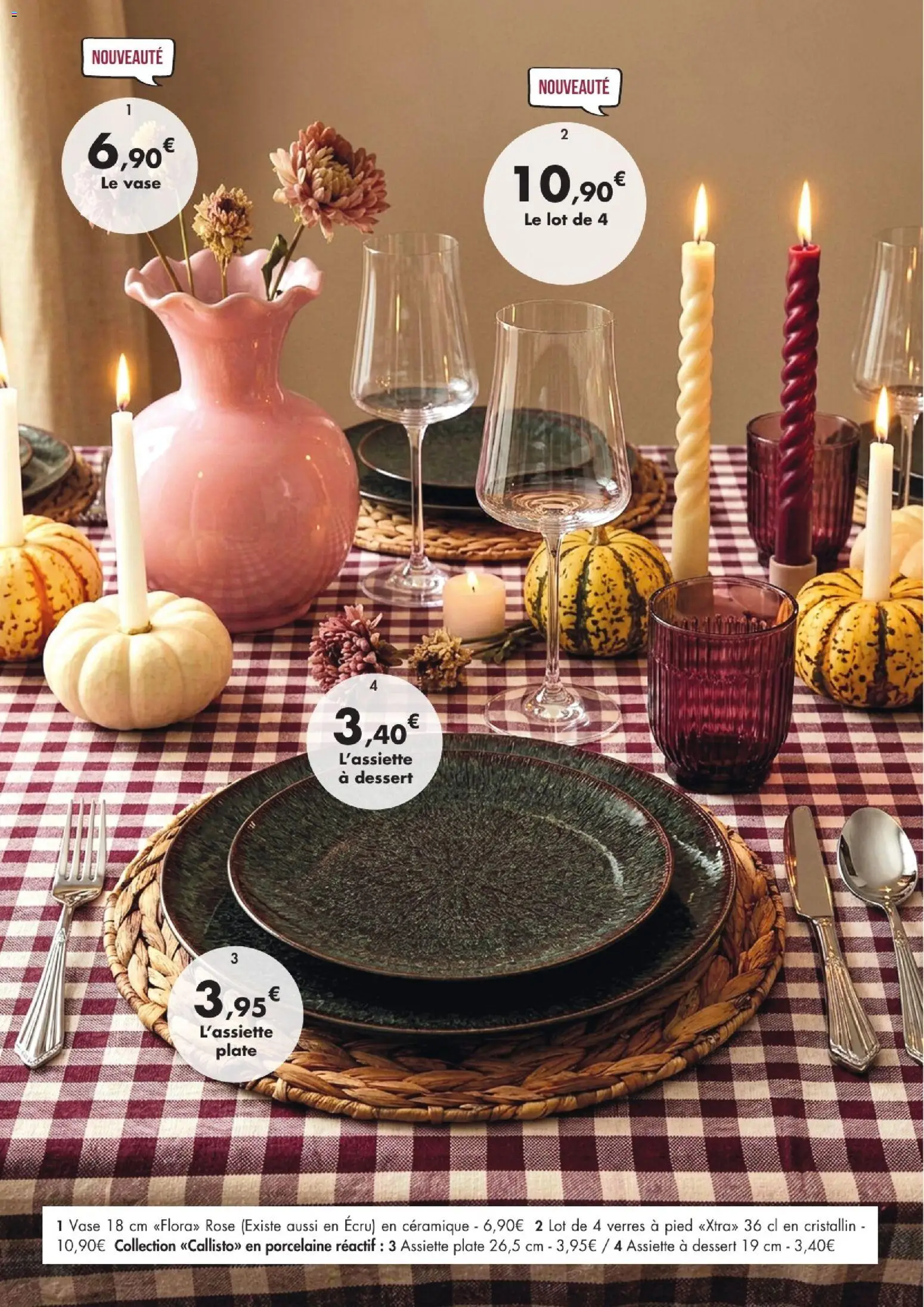{H1} | Page: 8 | Produits: Porcelaine, Vase, Verres, Assiette