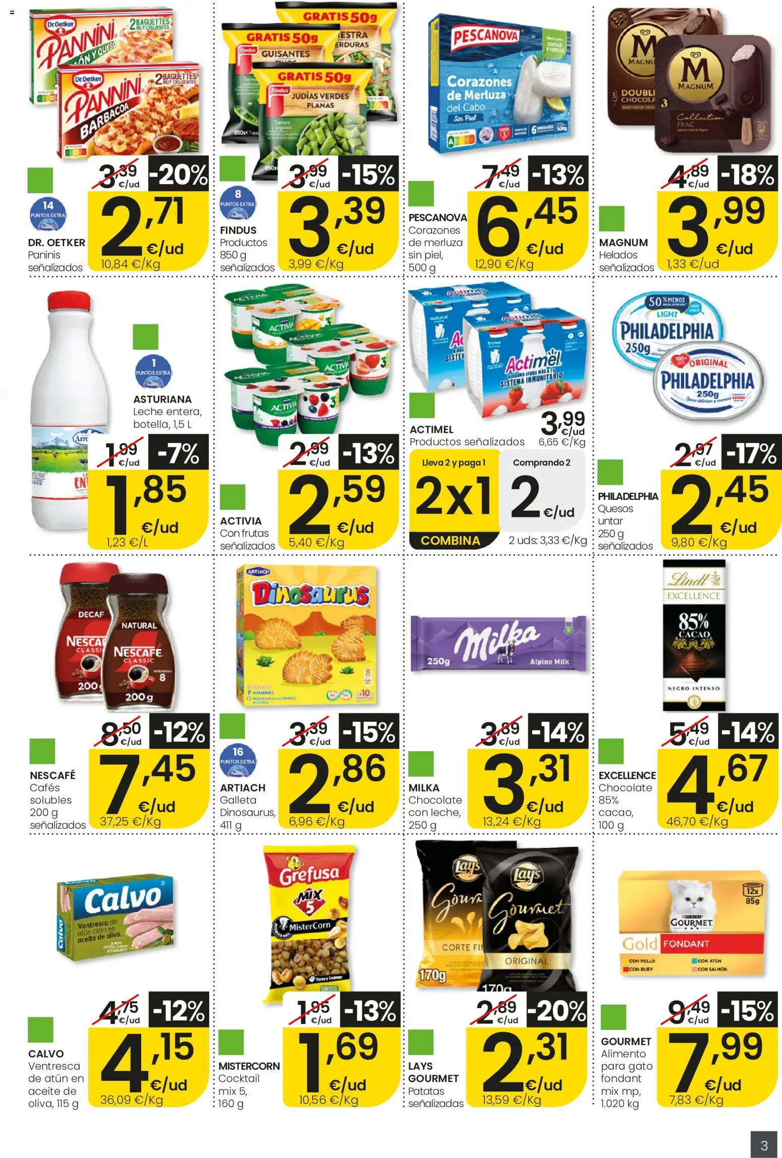 Eroski Quieres ahorrar conmigo Aliprox │ válido desde el 14.05.2026 | Página: 3 | Productos: Leche, Queso, Chocolate, Atún claro