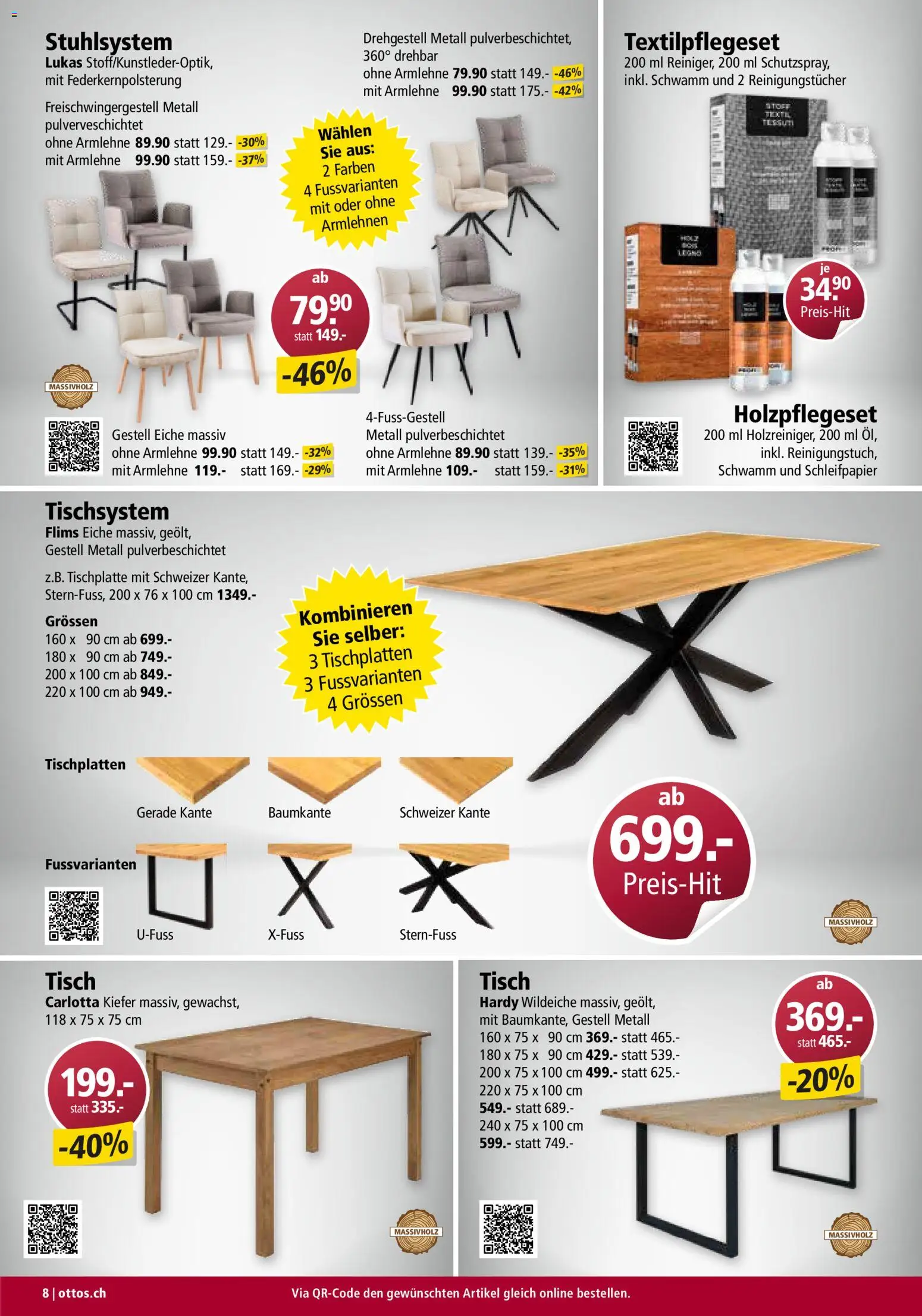 Otto's Aktionen Möbelflyer – gültig ab 01.07.2026 | Seite: 8 | Produkte: Tisch, Reinigungstücher