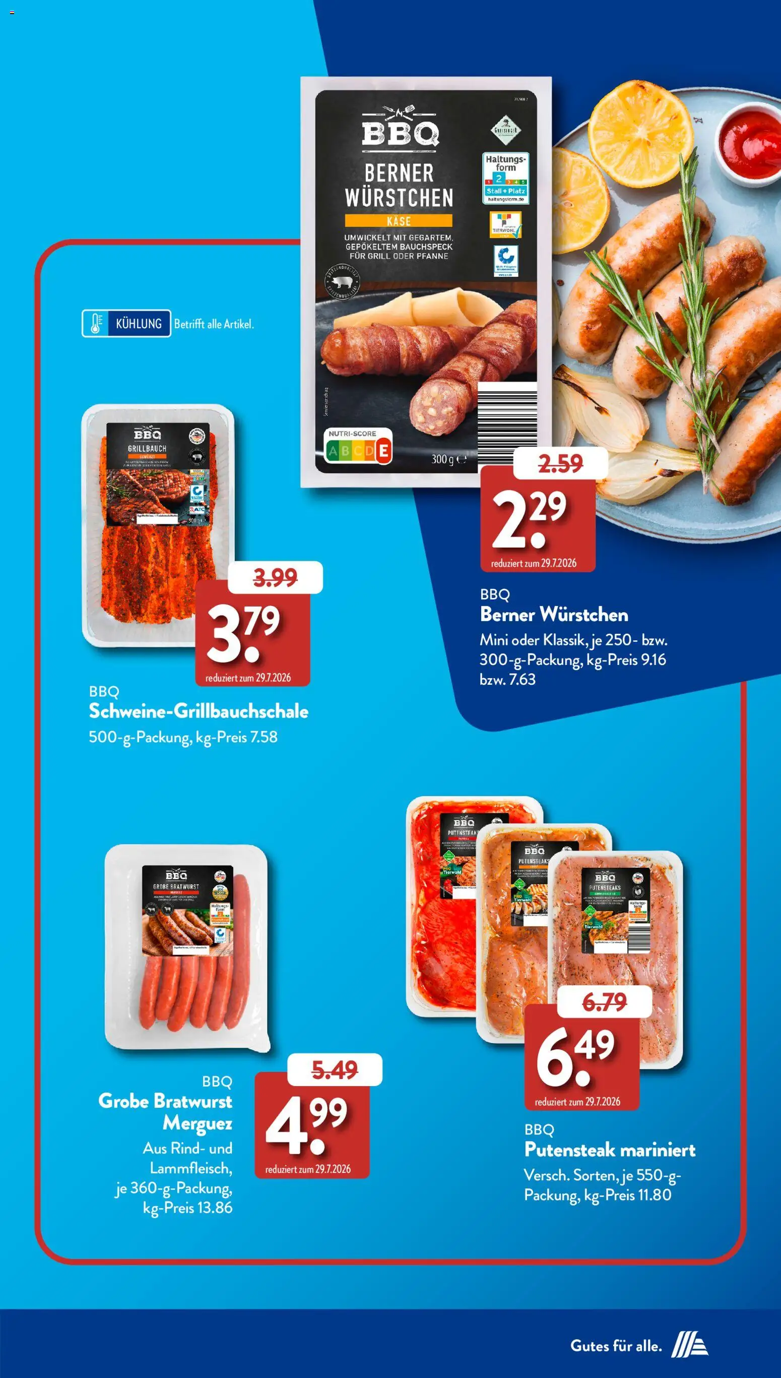 Aldi Süd Sonderprospekt – gültig ab 05.08.2026 | Seite: 3 | Produkte: Grill, Käse, Bratwurst