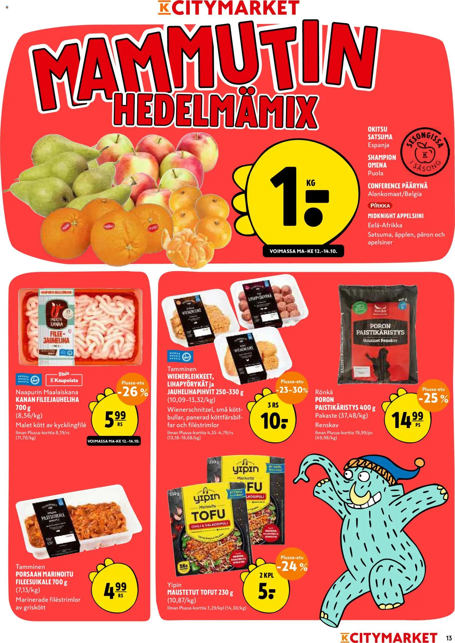 K-Citymarket tarjoukset – voimassa 12/10/2026 alkaen | Sivu: 13