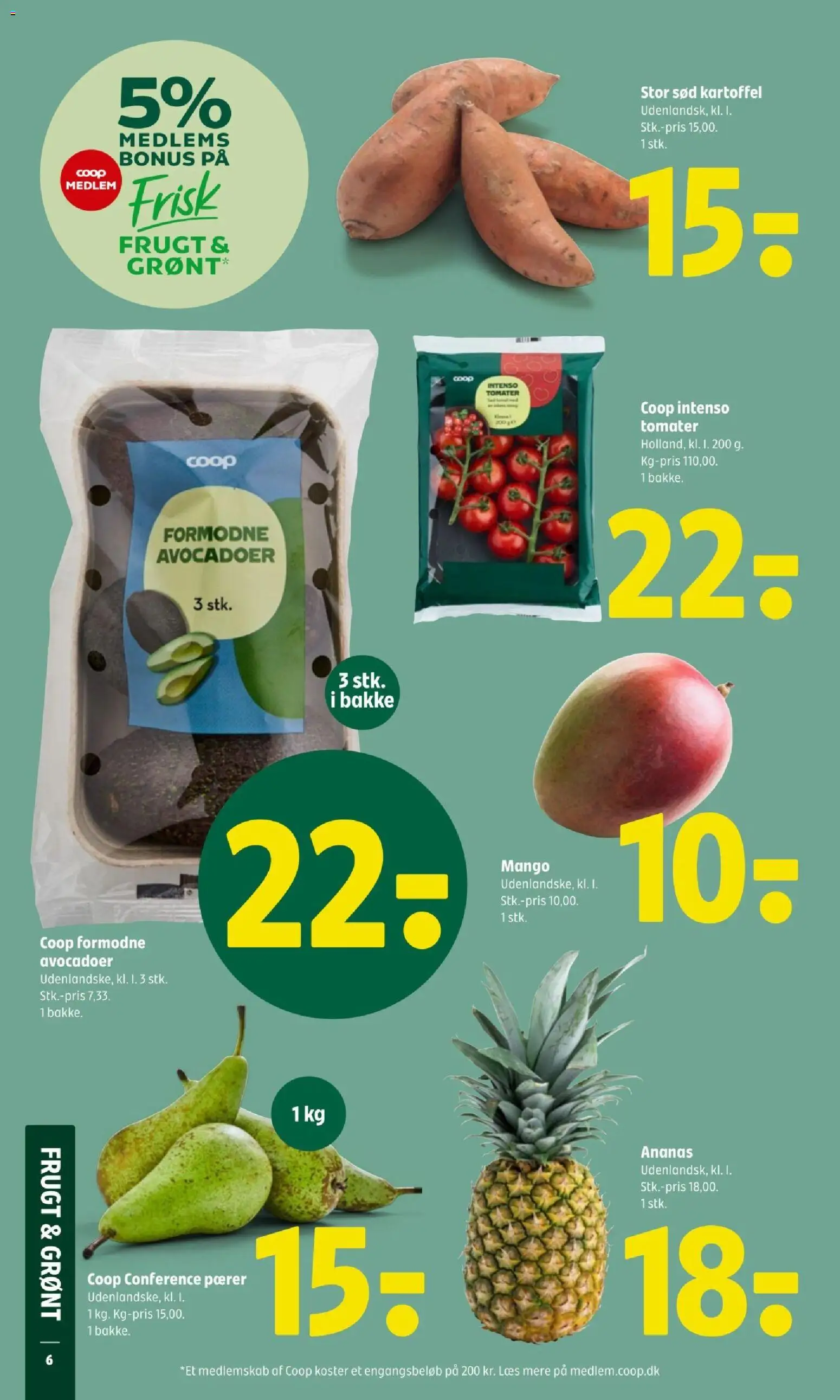 Coop 365 tilbudsavis – gyldig fra 09/04/2026 | Side: 8 | Produkter: Mango, Tomater, Ananas, Pærer