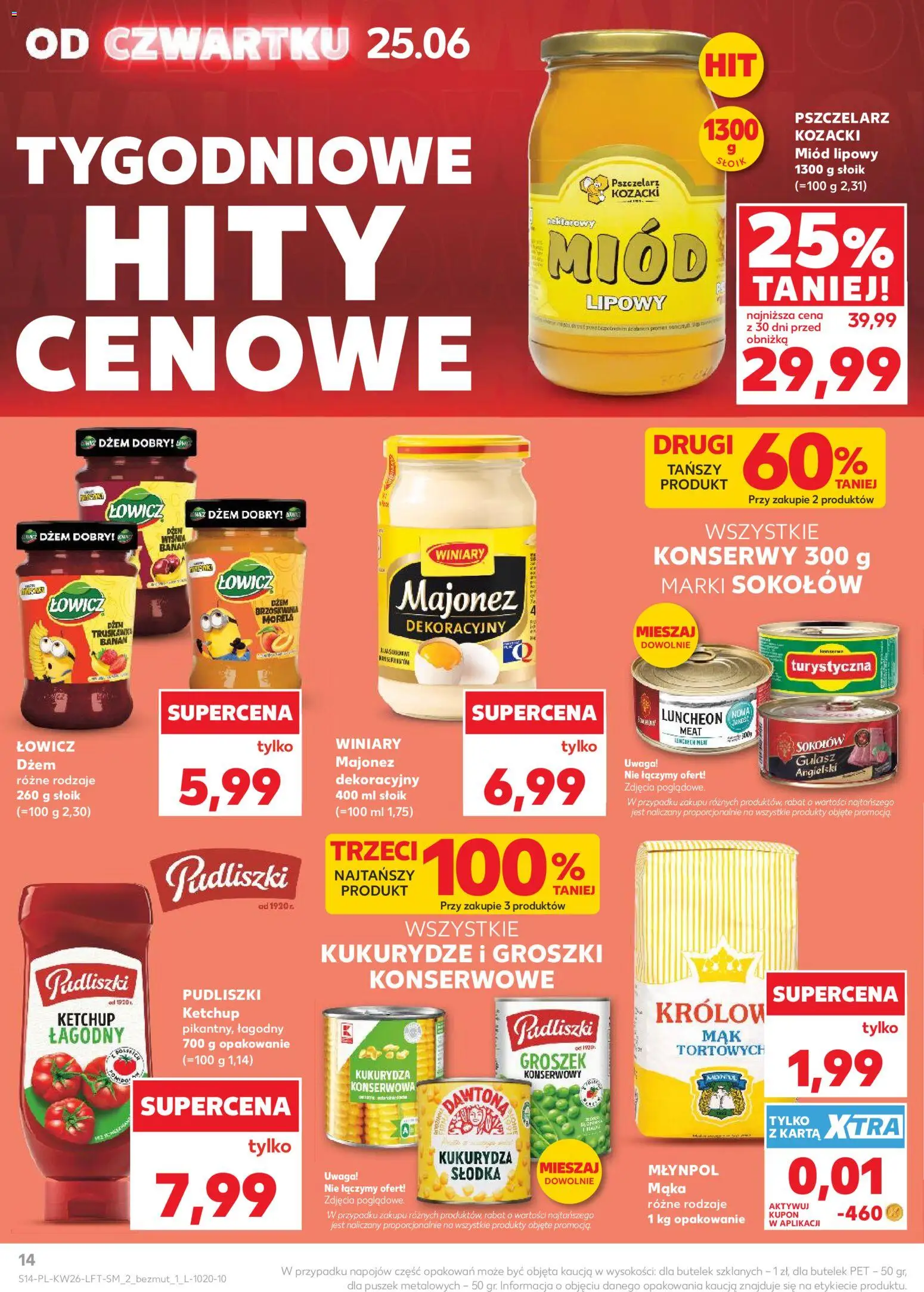 Kaufland Polsko leták od 25.06.2026 | Strana: 14 | Produkty: Džem, Banán