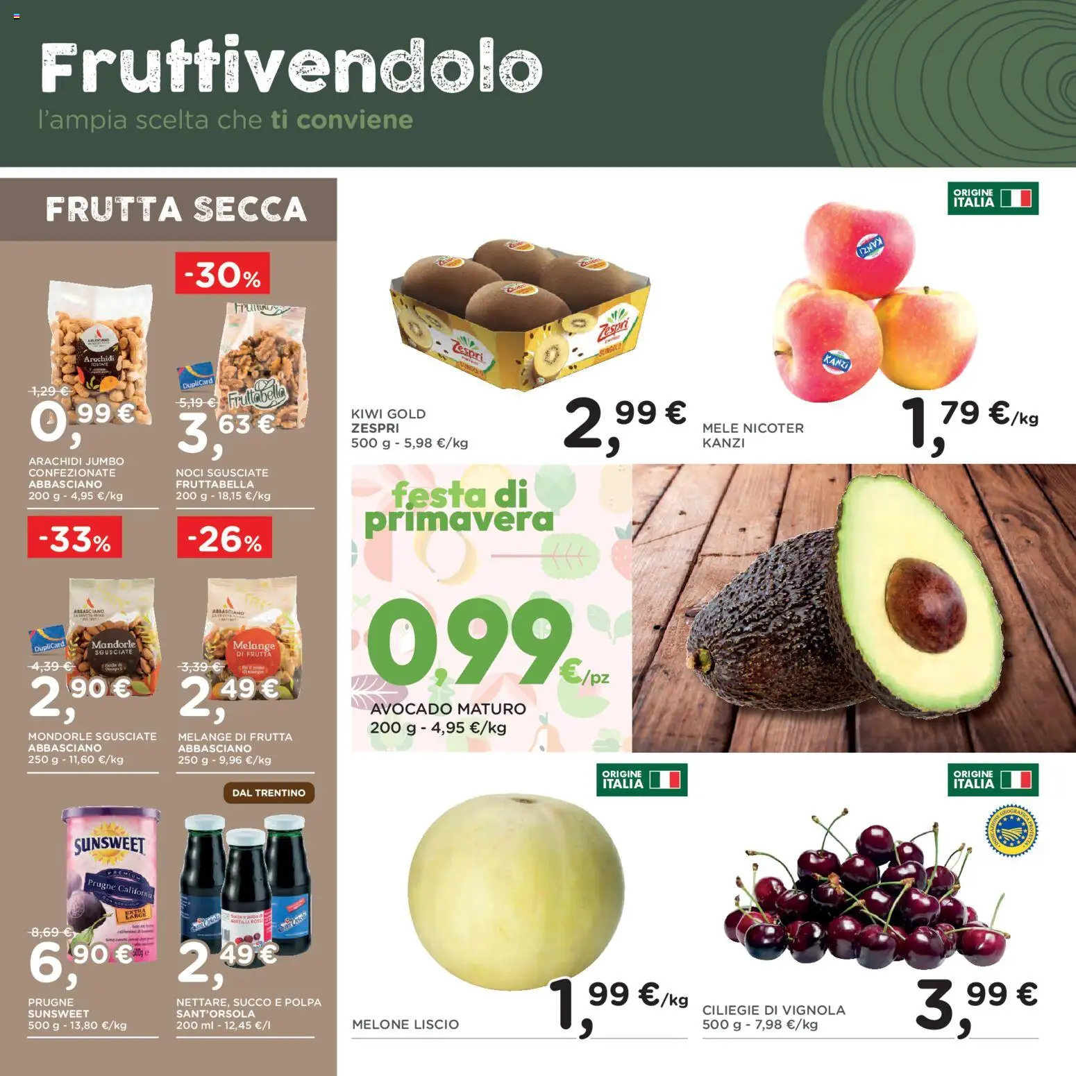 Volantino Poli del 03.06.2026 | Pagina: 2 | Prodotti: Mele, Kiwi, Mandorle, Mirtilli