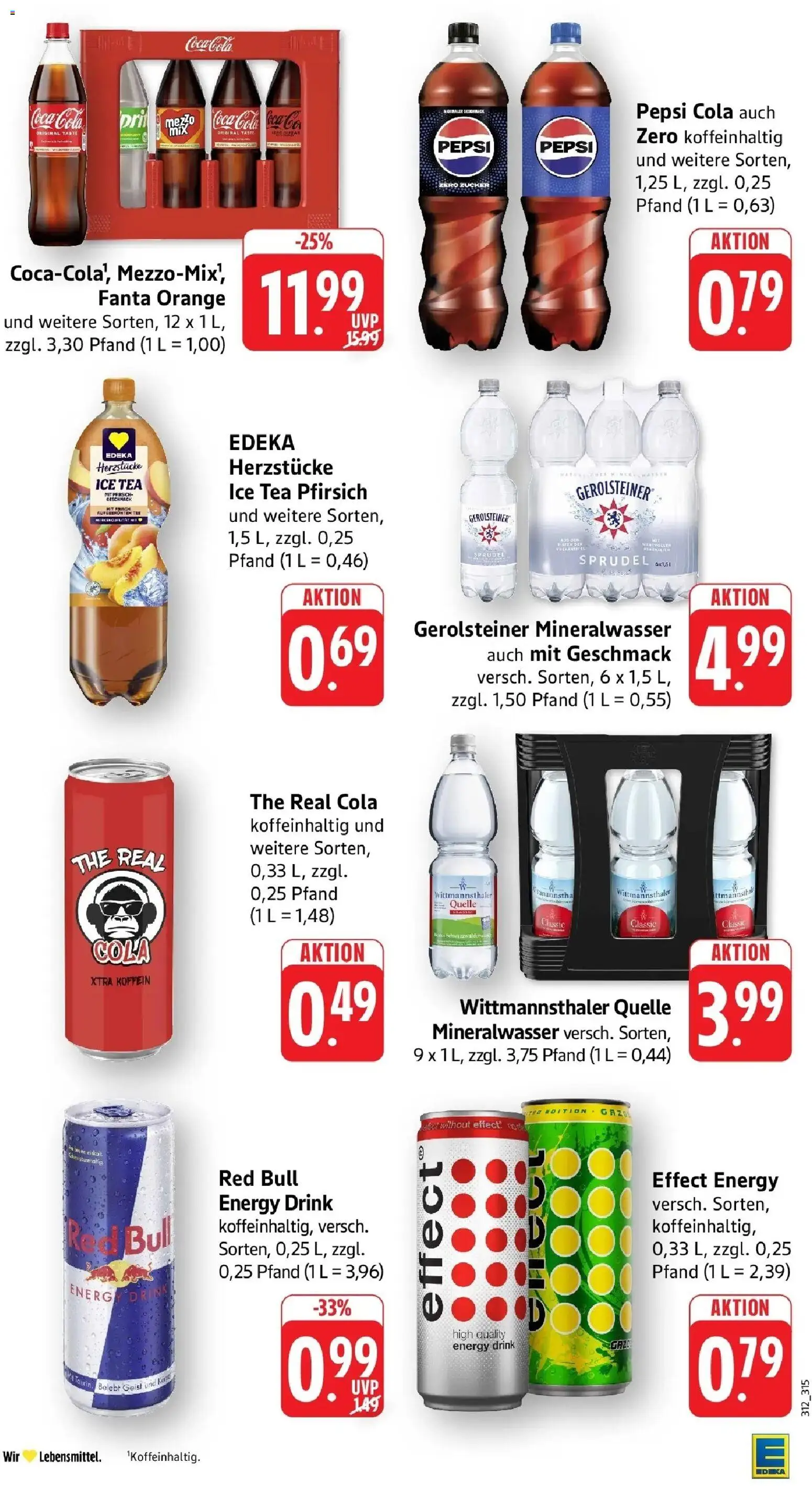 Edeka Prospekt Wolfach (ab 31.08.2026) » Angebote Online | Seite: 32 | Produkte: Coca cola, Energy, Pfirsich, Pepsi