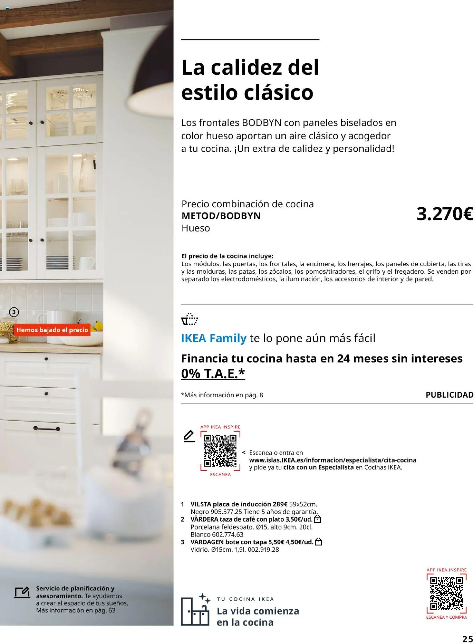 Catálogo IKEA Cocinas │ válido desde el 01/02/2026 | Página: 25 | Productos: Placa de inducción, Café, Té, Cocina