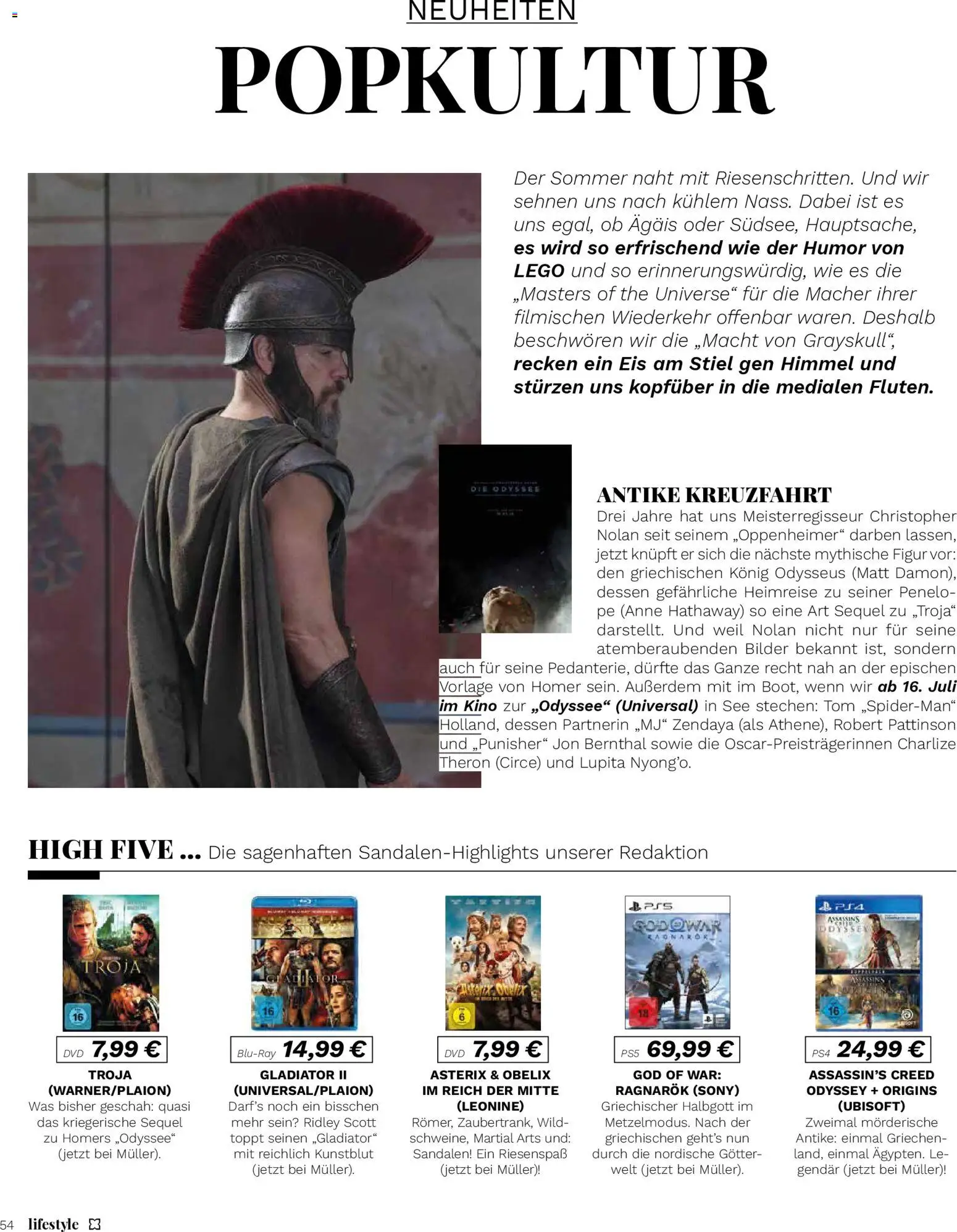 Müller Lifestyle – gültig ab 05.05.2026 | Seite: 54 | Produkte: Sony, Bilder, Dvd, Sandalen