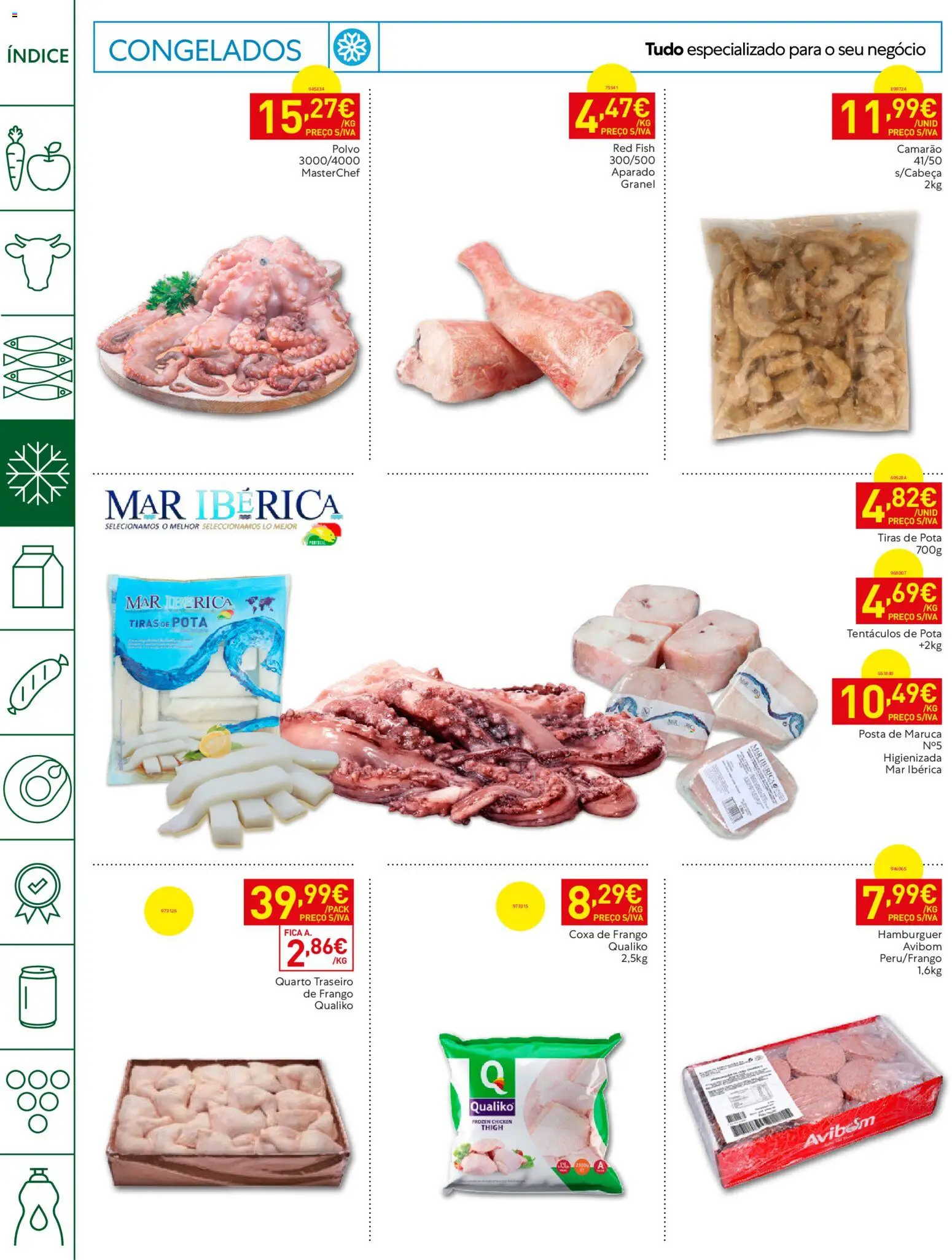 Recheio Horeca Madeira │ válido de 23/06/2026 | Página: 8 | Produtos: Frango, Polvo, Hambúrguer, Camarão