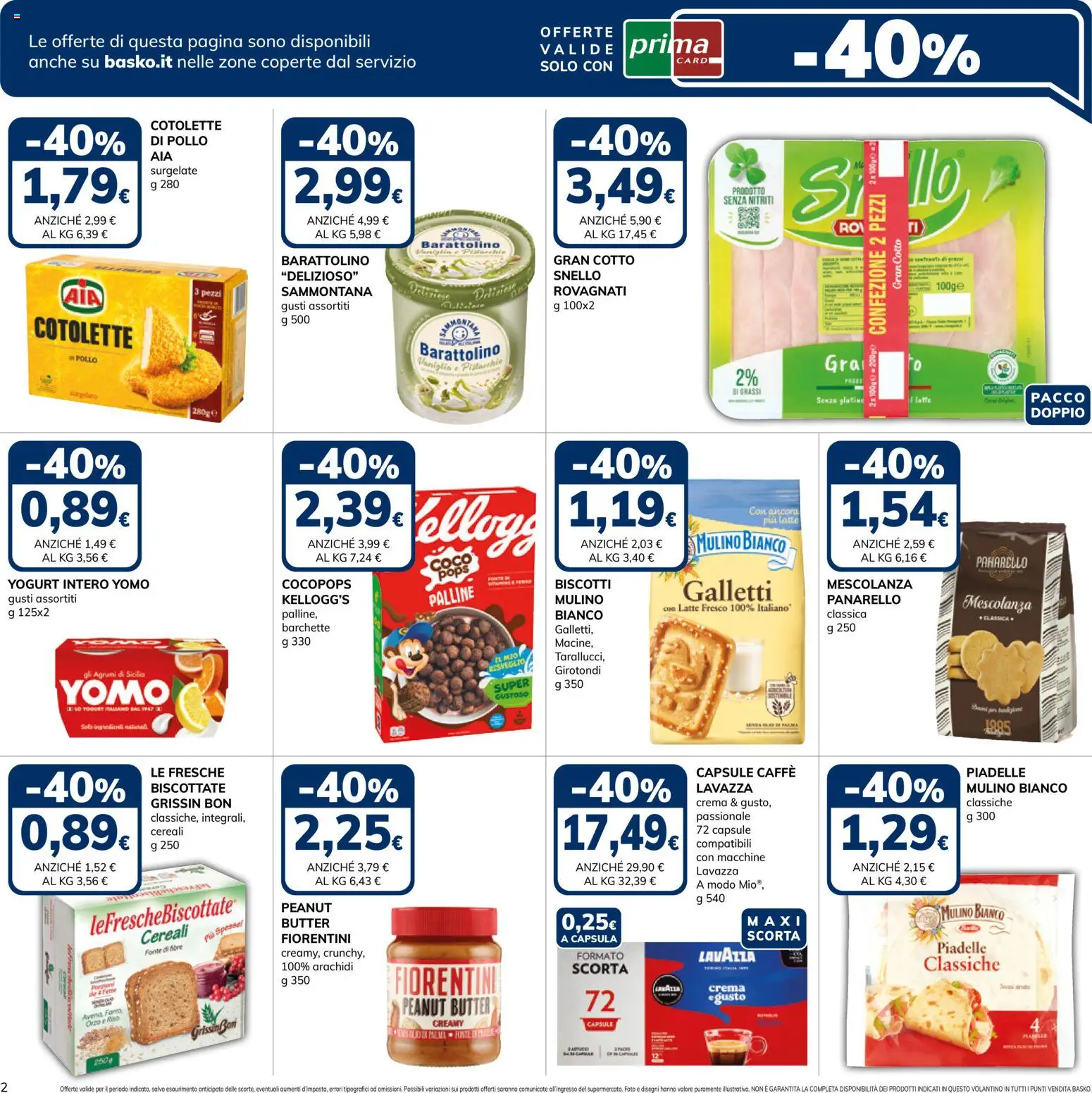 Volantino Basko del 21/08/2026 | Pagina: 2 | Prodotti: Yogurt, Cereali, Agrumi, Cotolette di pollo