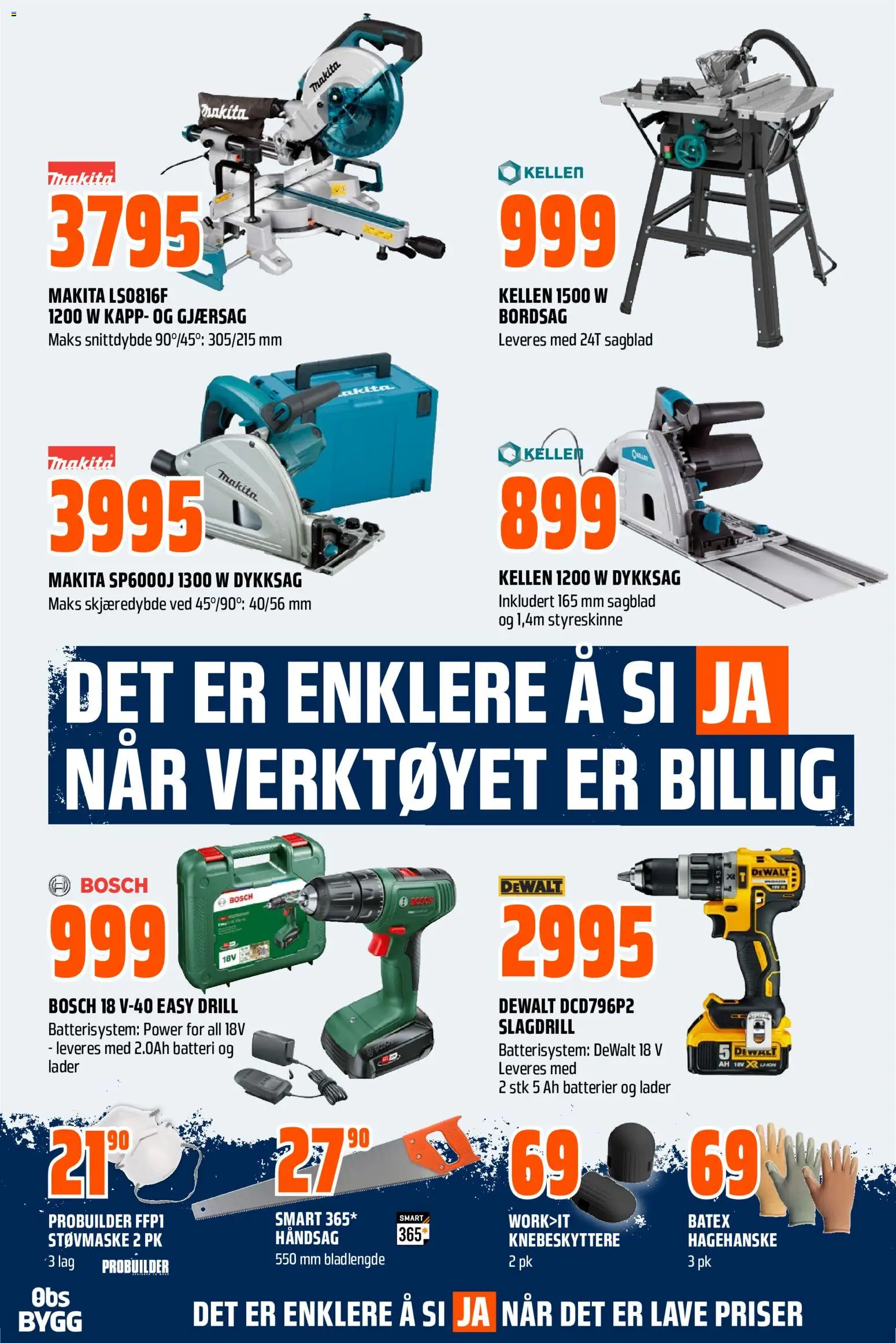 {H1} | Side: 14 | Produkter: Drill, Slagdrill, Ved, Bordsag