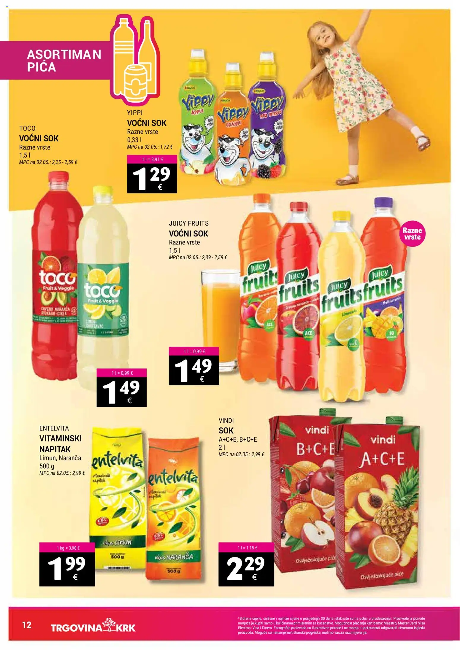 Trgovina Krk katalog | vrijedi od 02.05.2026 | Stranica: 12 | Proizvodi: Pica, Sok, Avokado, Limun