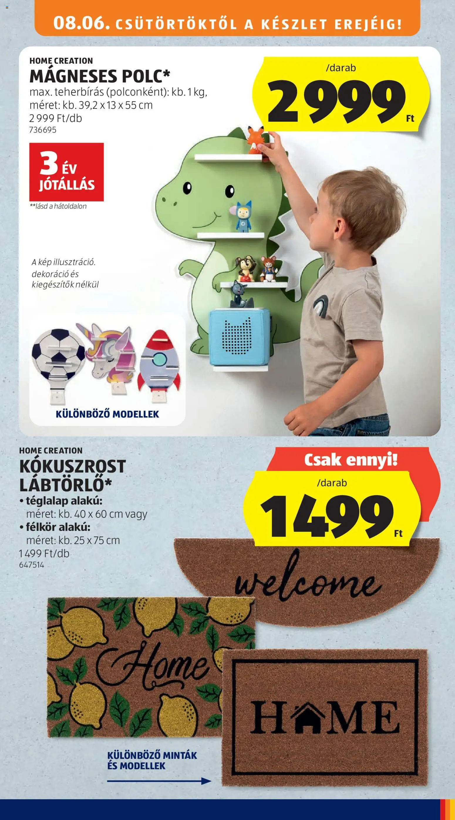 Aldi akciós ujság - amely érvényes a következő dátumtól: 2026.08.06. | Oldal: 39 | Termékek: Dekoráció