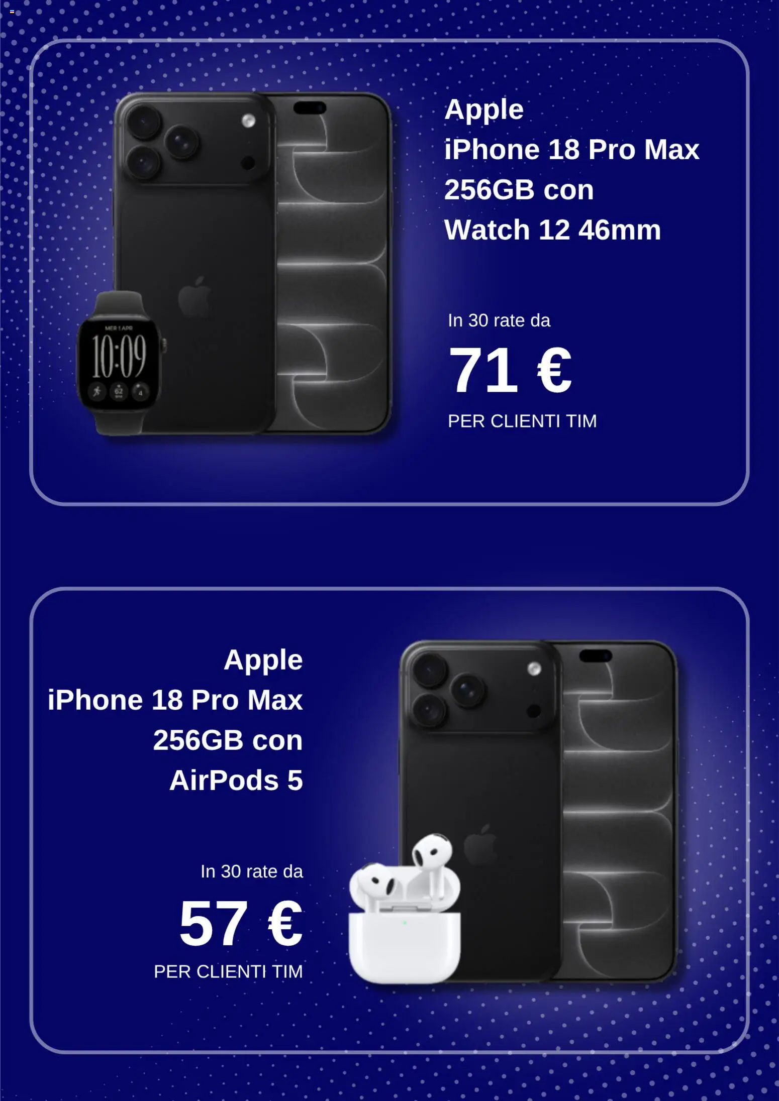 Volantino TIM del 23/09/2026 | Pagina: 3 | Prodotti: Iphone, Airpods