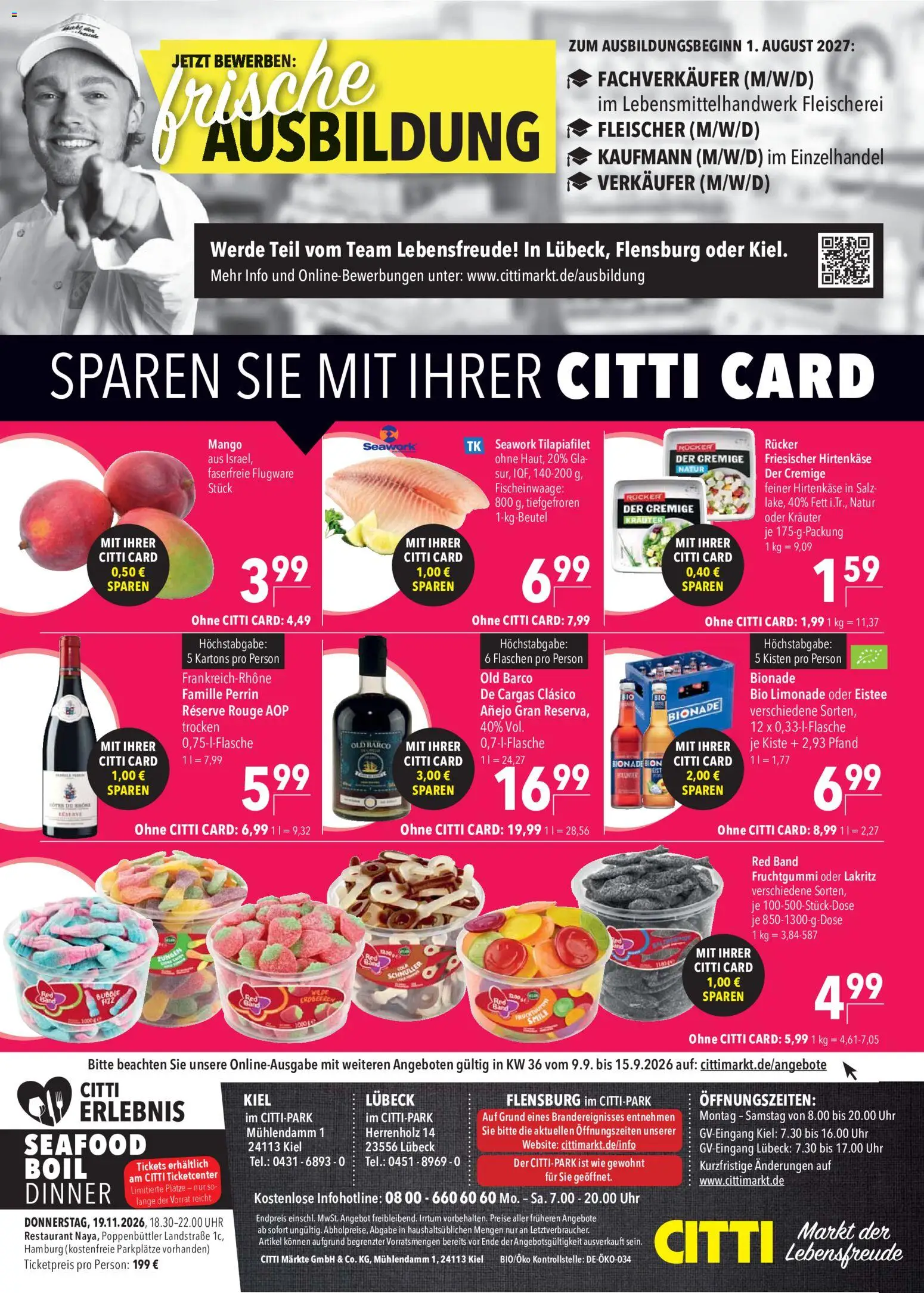 CITTI Markt Prospekt – gültig ab 09.09.2026 | Seite: 20 | Produkte: Limonade, Rouge, Bionade, Uhr