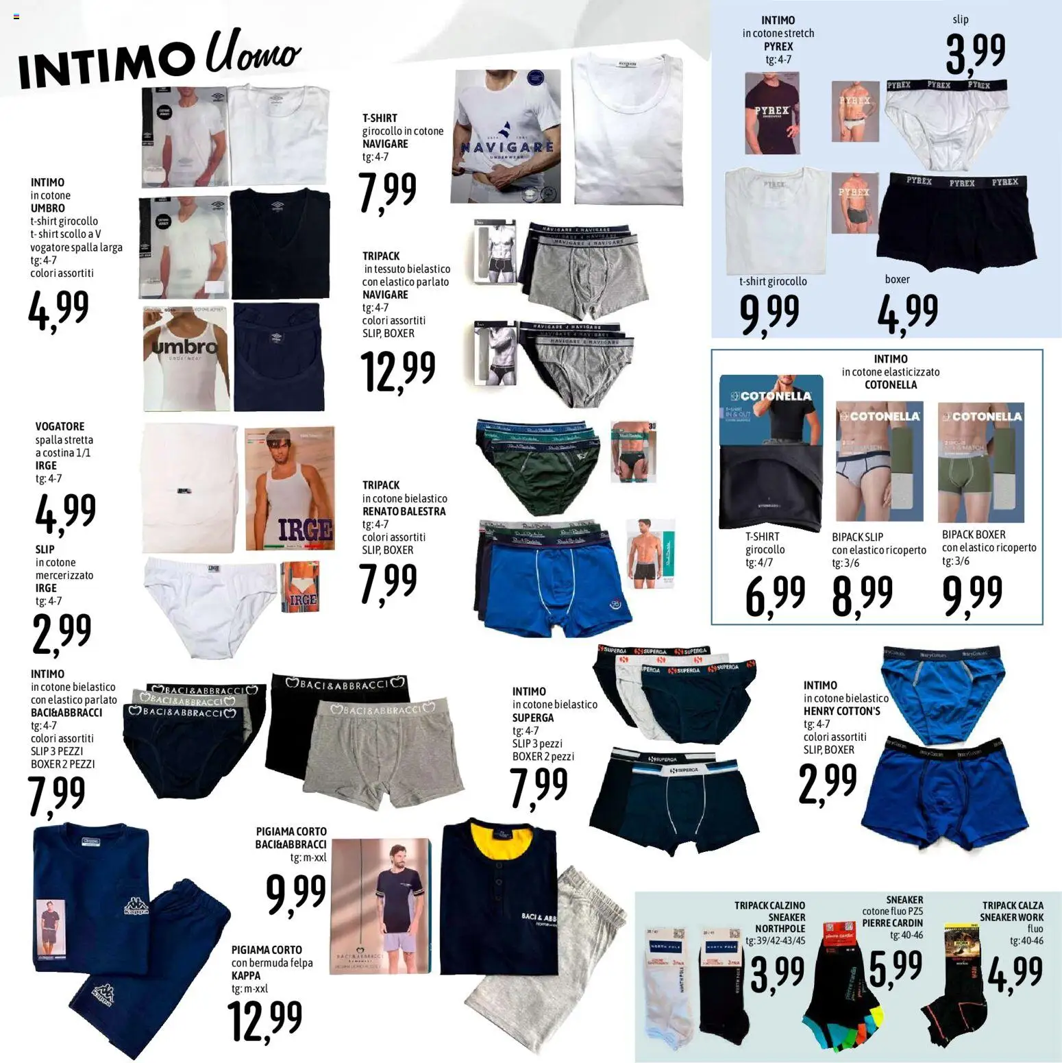 Volantino Emisfero del 09/07/2026 | Pagina: 30 | Prodotti: Intimo, Pigiama, Slip, Bermuda
